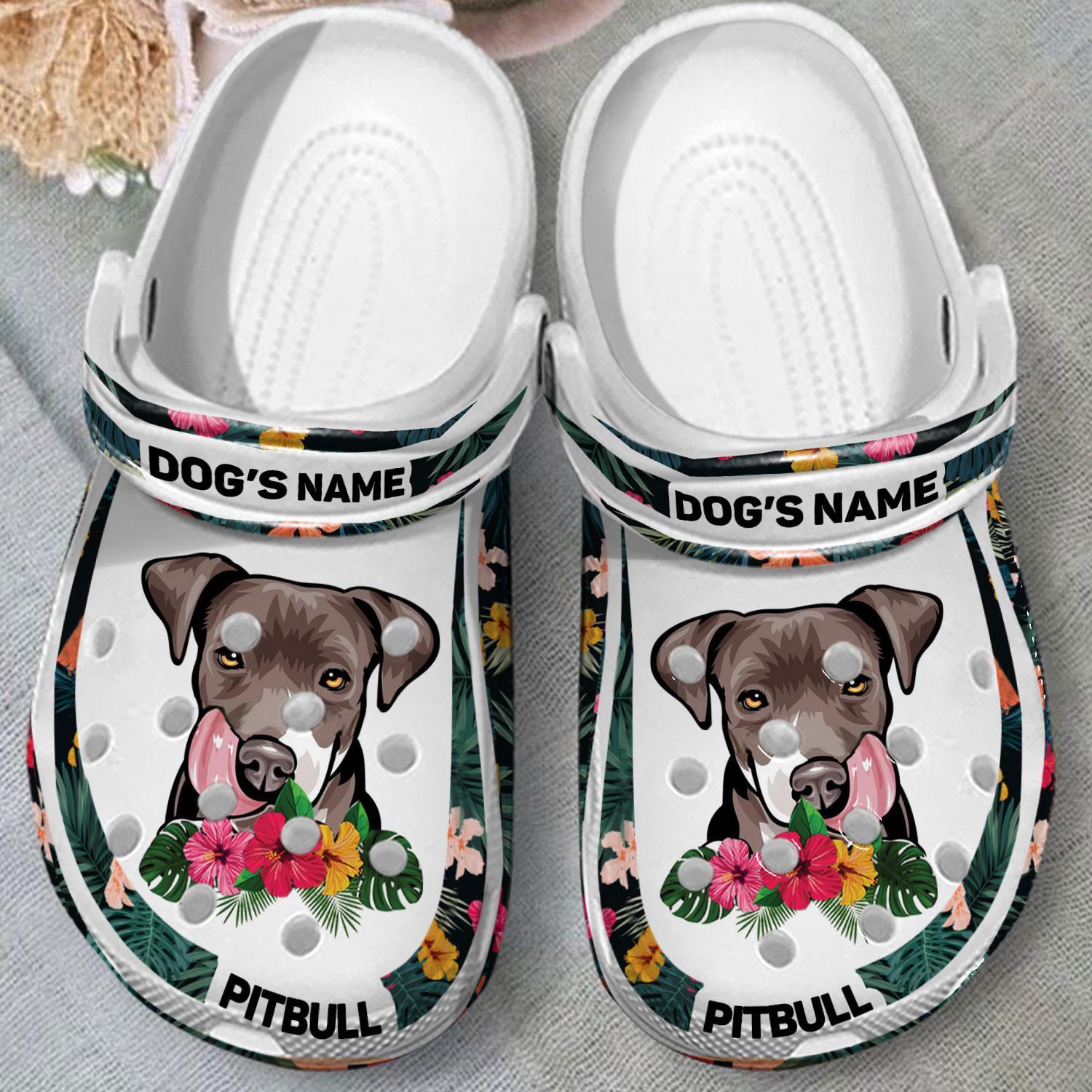 Merchidea Pitbull Dog Crocs Crocband Clogs Shoes Comfortable For Men Women and Kids