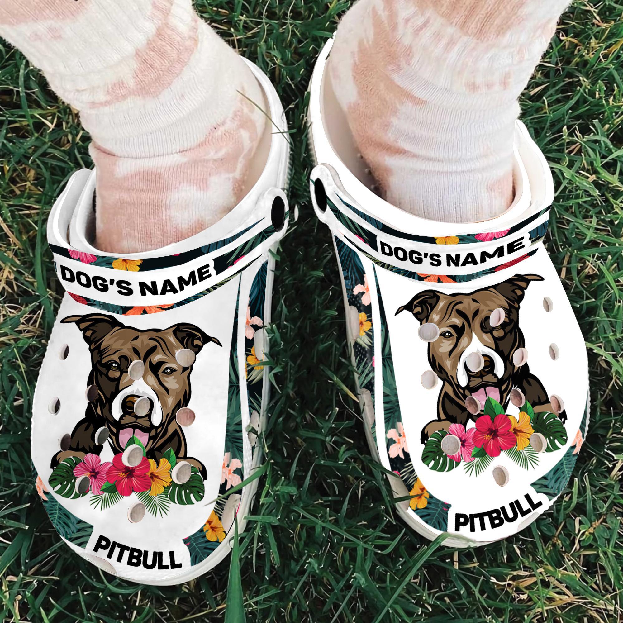 Merchidea Pitbull Dog Crocs Crocband Clogs Shoes Comfortable For Men Women and Kids