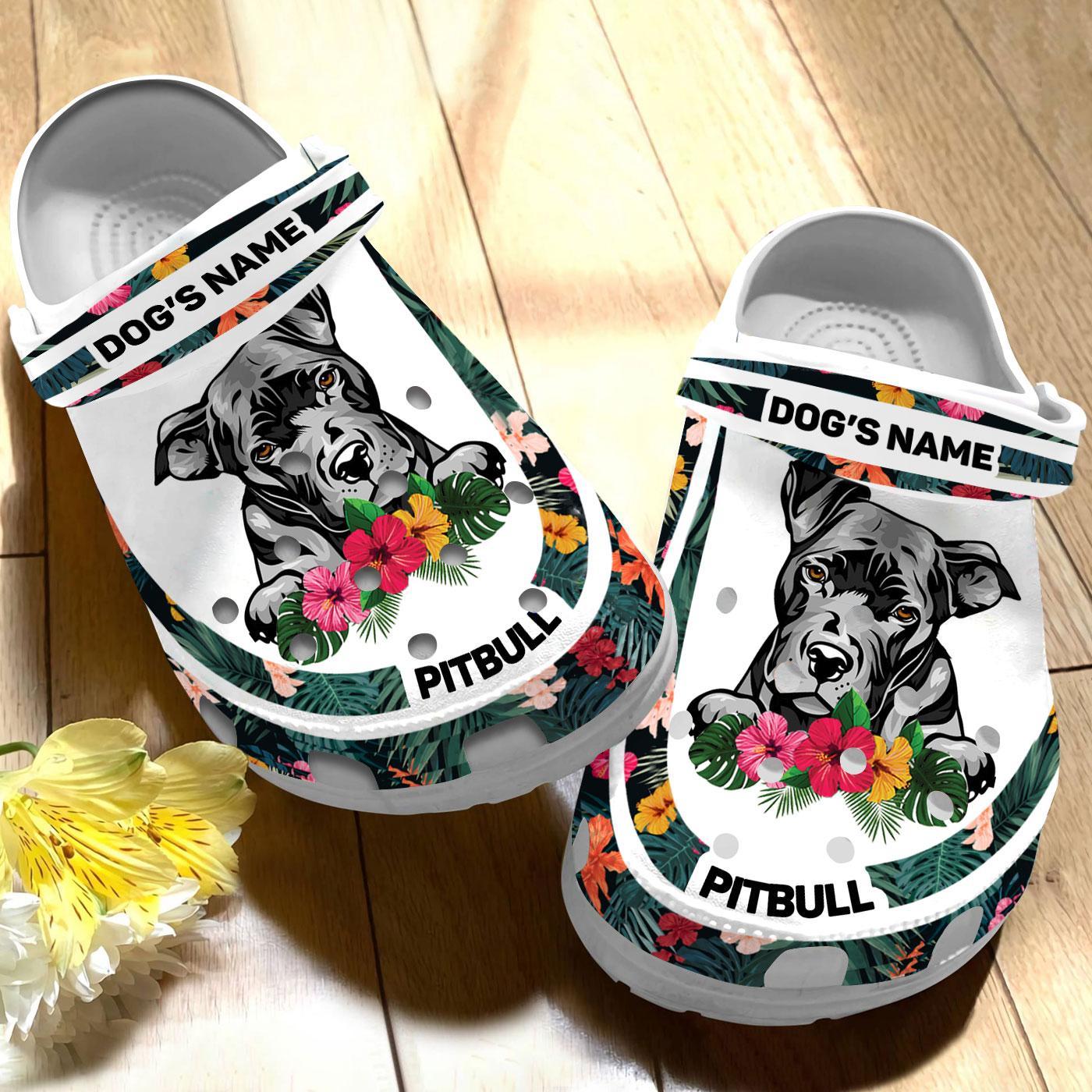 Merchidea Pitbull Dog Crocs Crocband Clogs Shoes Comfortable For Men Women and Kids