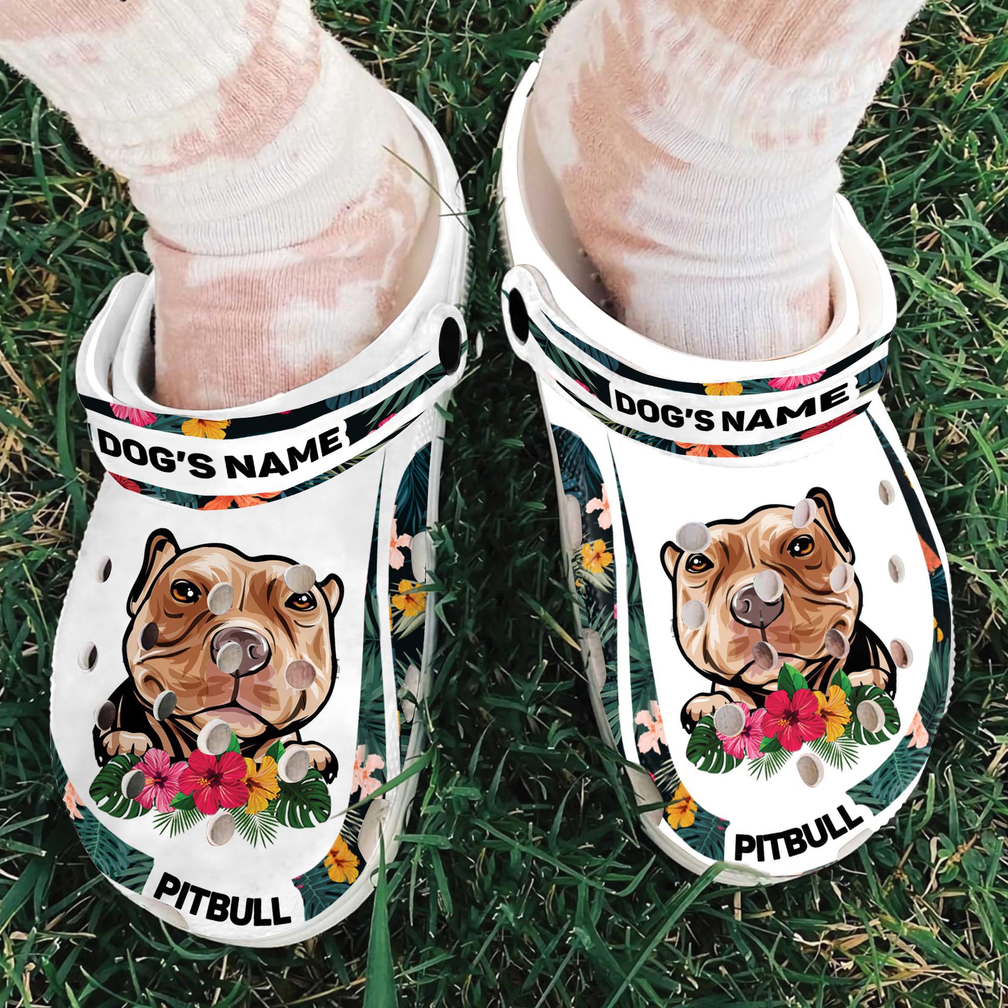 Merchidea Pitbull Dog Crocs Crocband Clogs Shoes Comfortable For Men Women and Kids