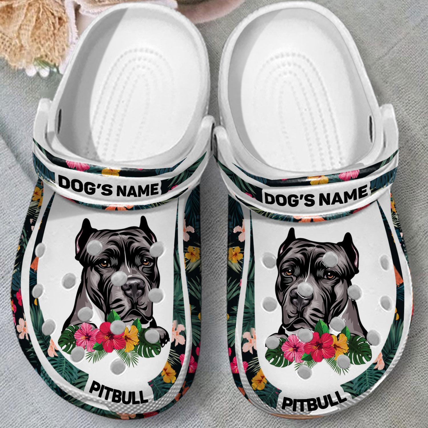 Merchidea Pitbull Dog Crocs Crocband Clogs Shoes Comfortable For Men Women and Kids