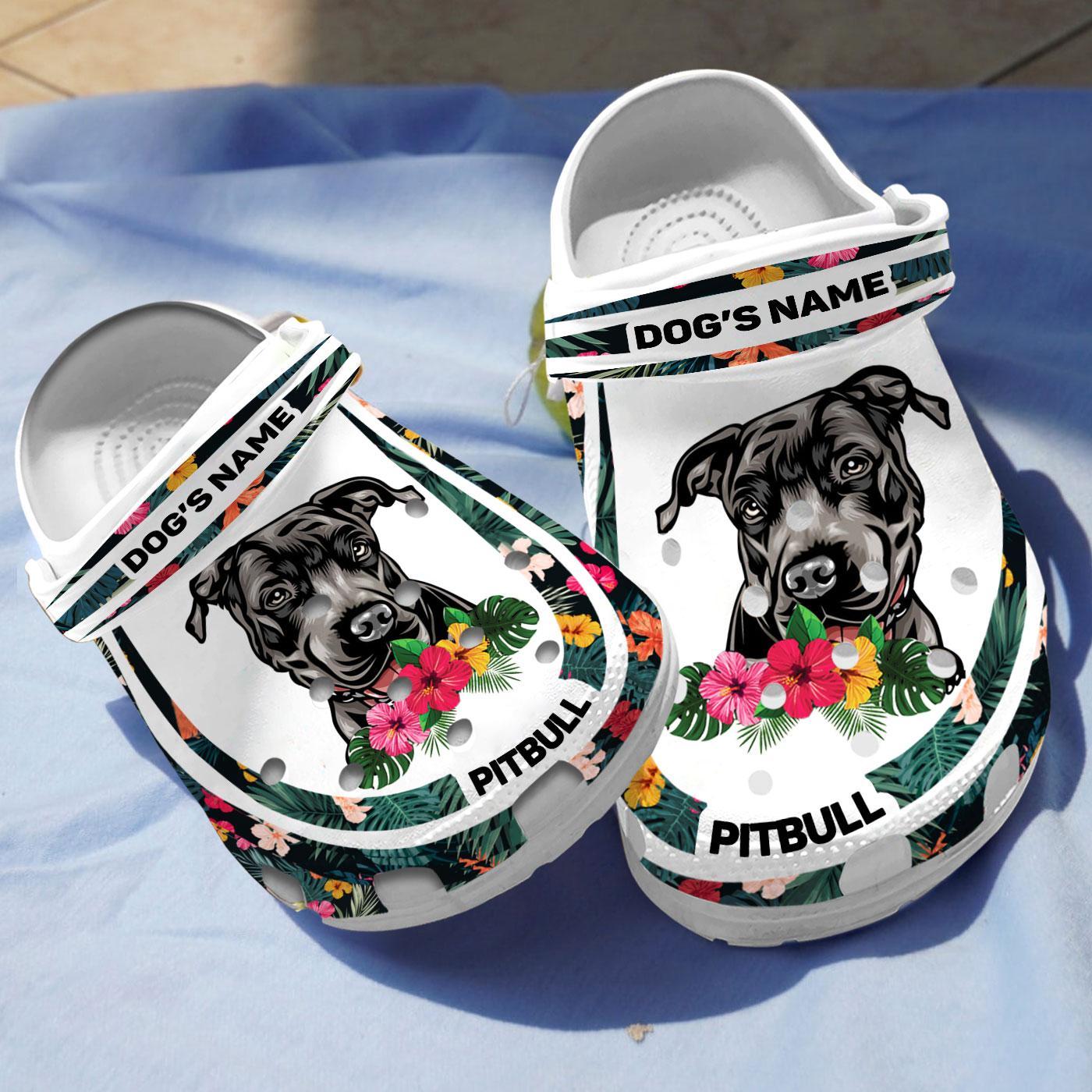 Merchidea Pitbull Dog Crocs Crocband Clogs Shoes Comfortable For Men Women and Kids