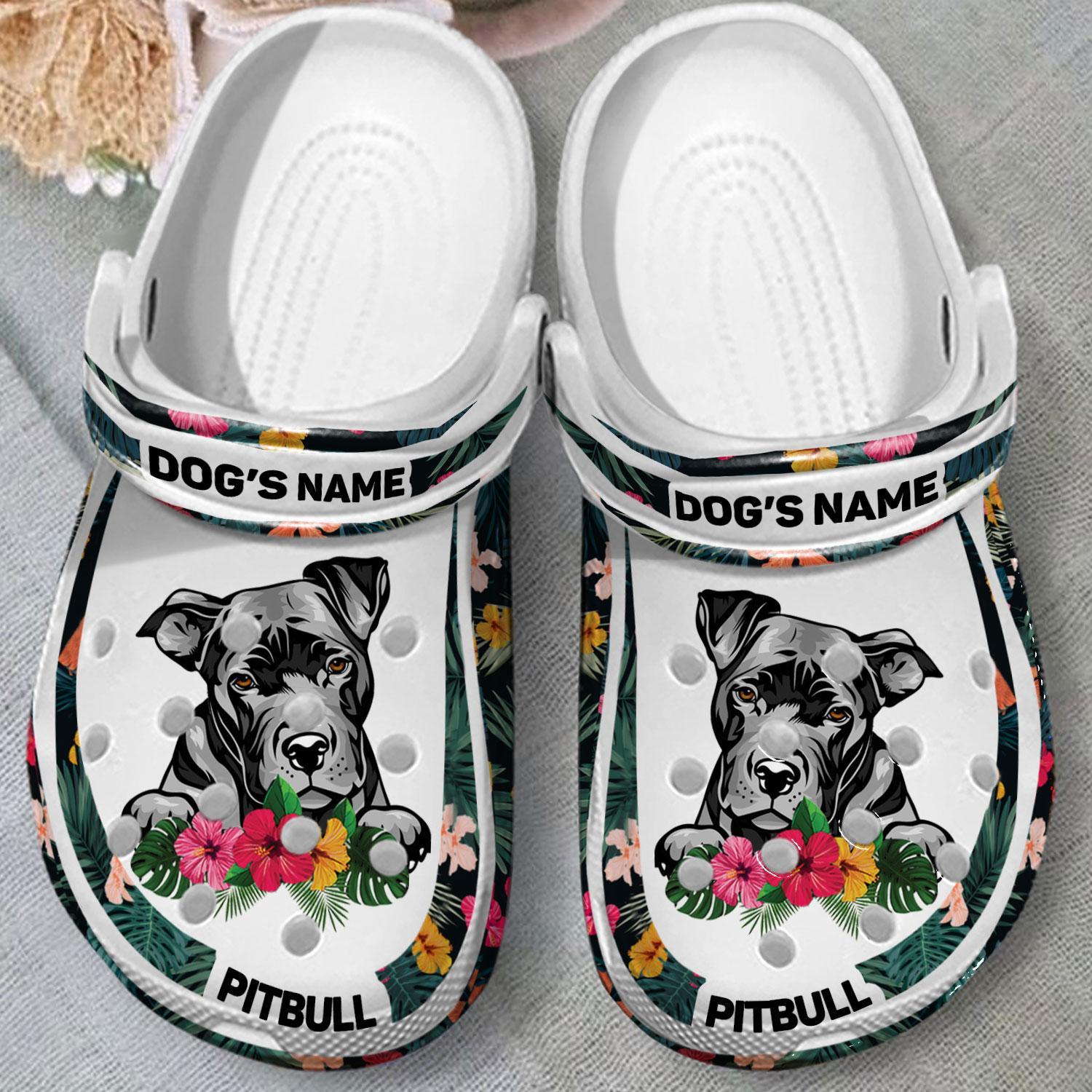 Merchidea Pitbull Dog Crocs Crocband Clogs Shoes Comfortable For Men Women and Kids