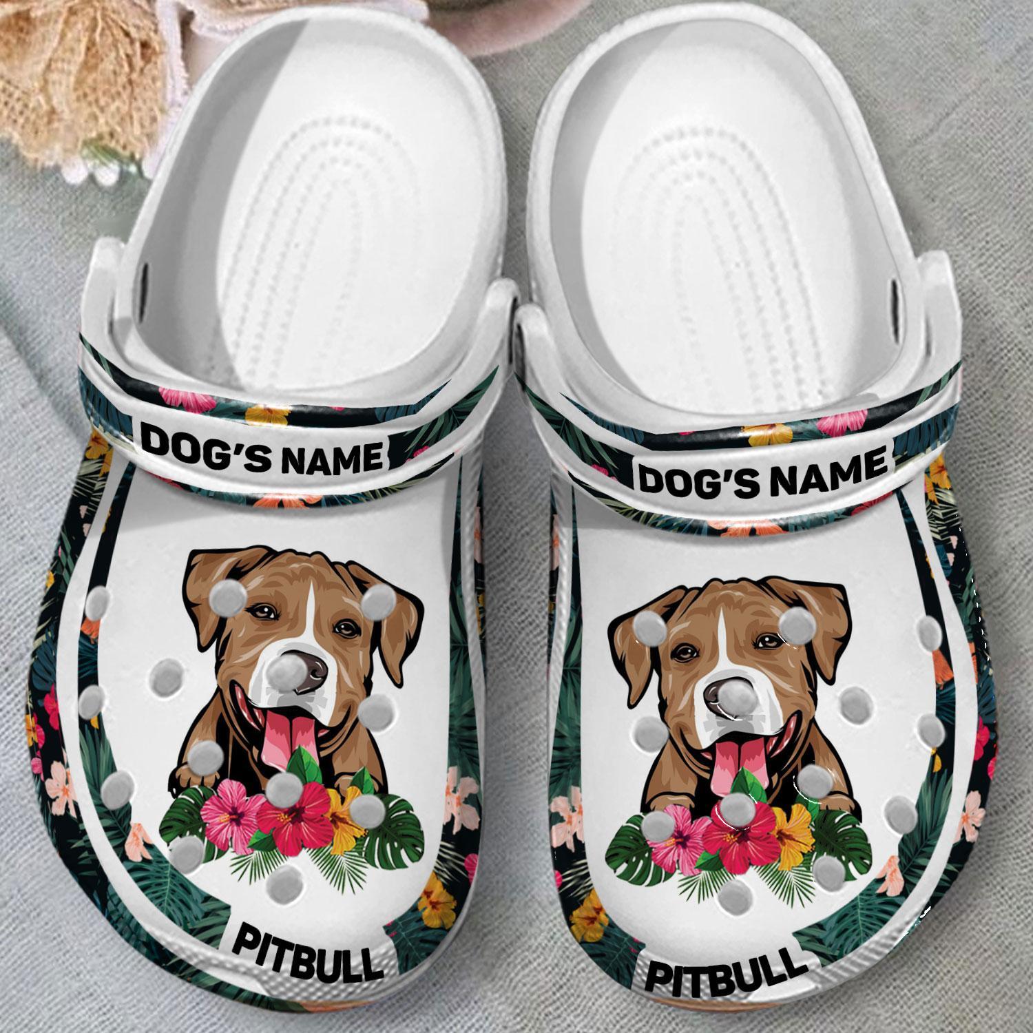 Merchidea Pitbull Dog Crocs Crocband Clogs Shoes Comfortable For Men Women and Kids