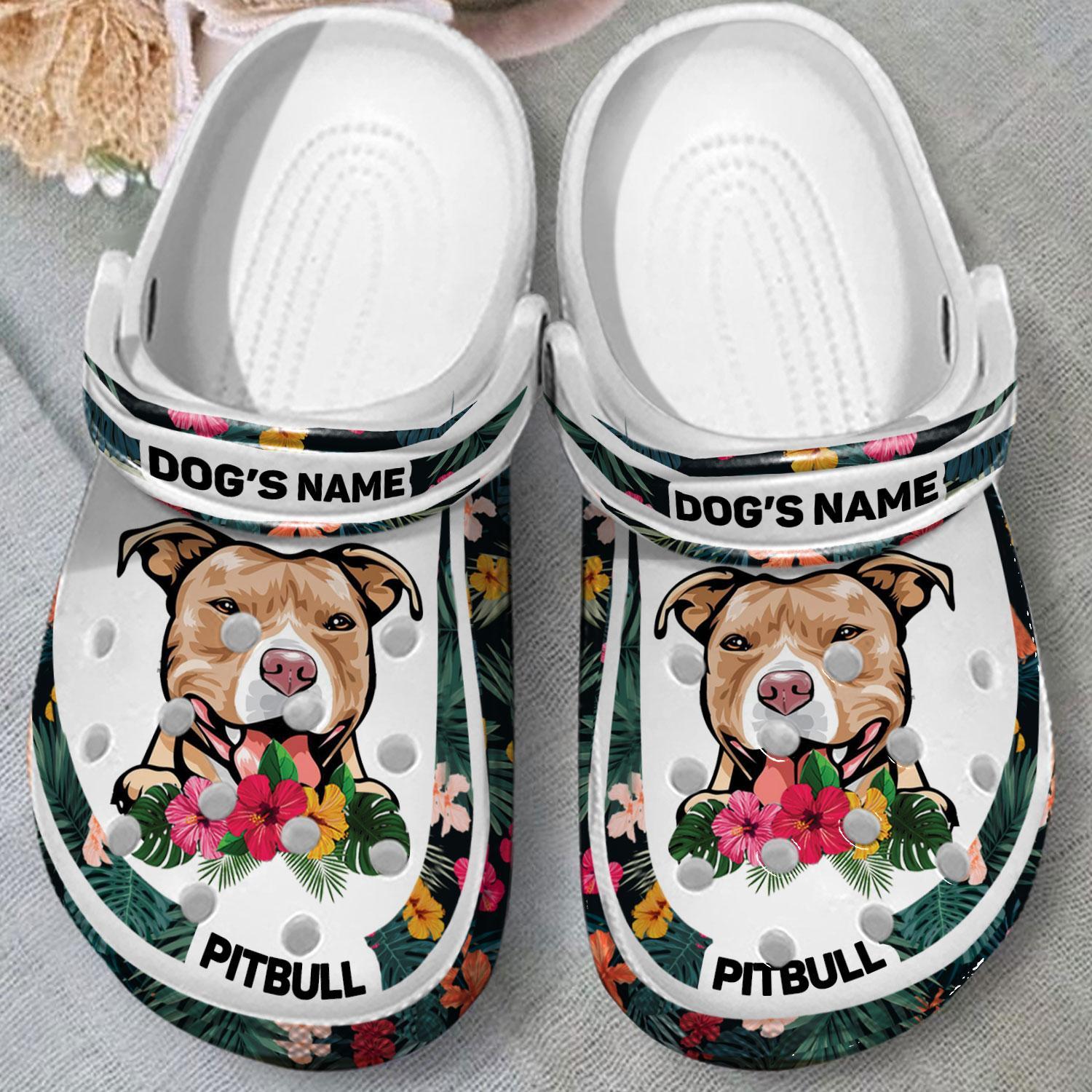 Merchidea Pitbull Dog Crocs Crocband Clogs Shoes Comfortable For Men Women and Kids