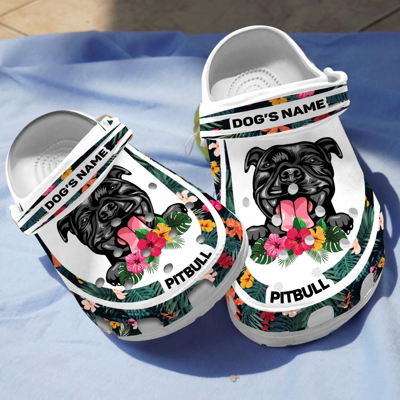 Merchidea Pitbull Dog Crocs Crocband Clogs Shoes Comfortable For Men Women and Kids