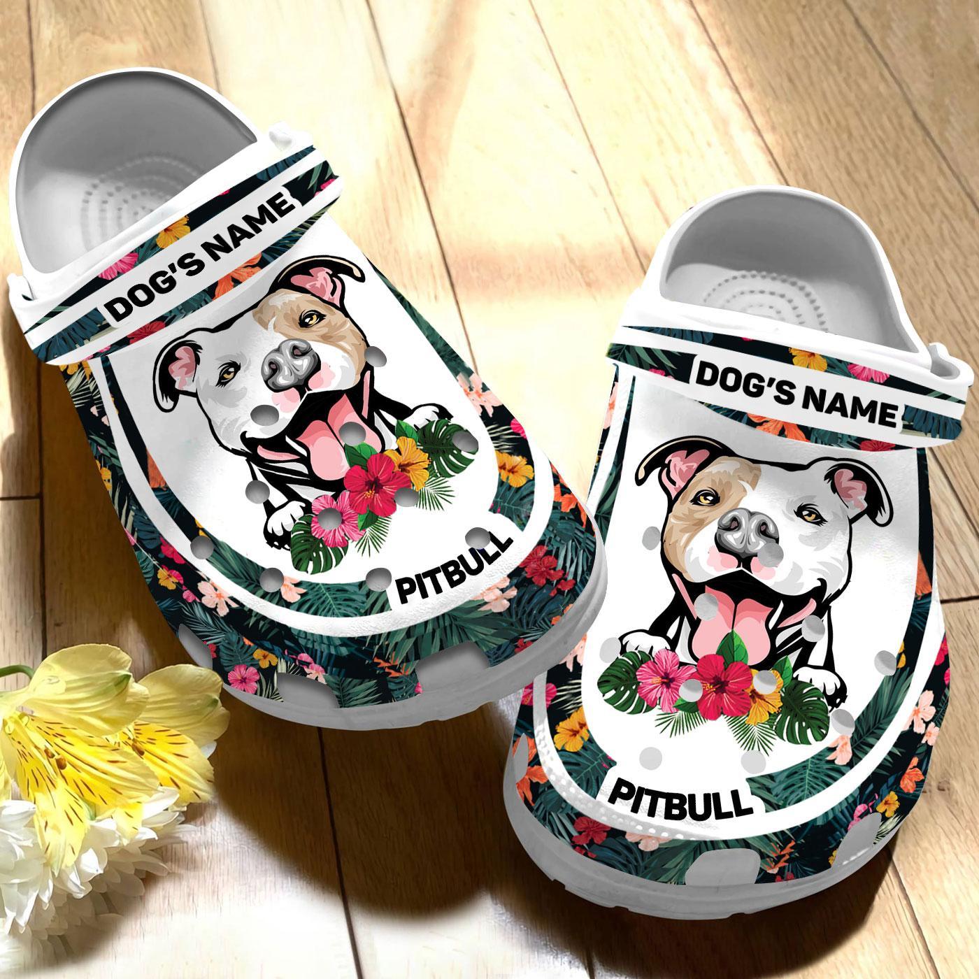 Merchidea Pitbull Dog Crocs Crocband Clogs Shoes Comfortable For Men Women and Kids