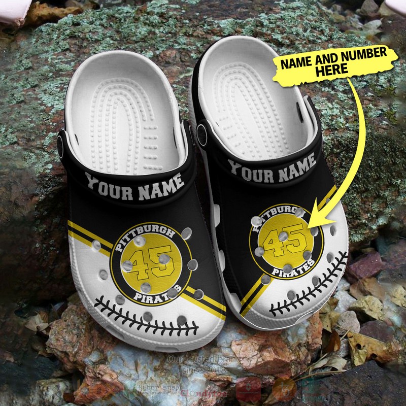 Merchidea Pittsburgh Pirates MLB Sport Crocs Crocband Clogs Shoes Comfortable For Men Women and Kids