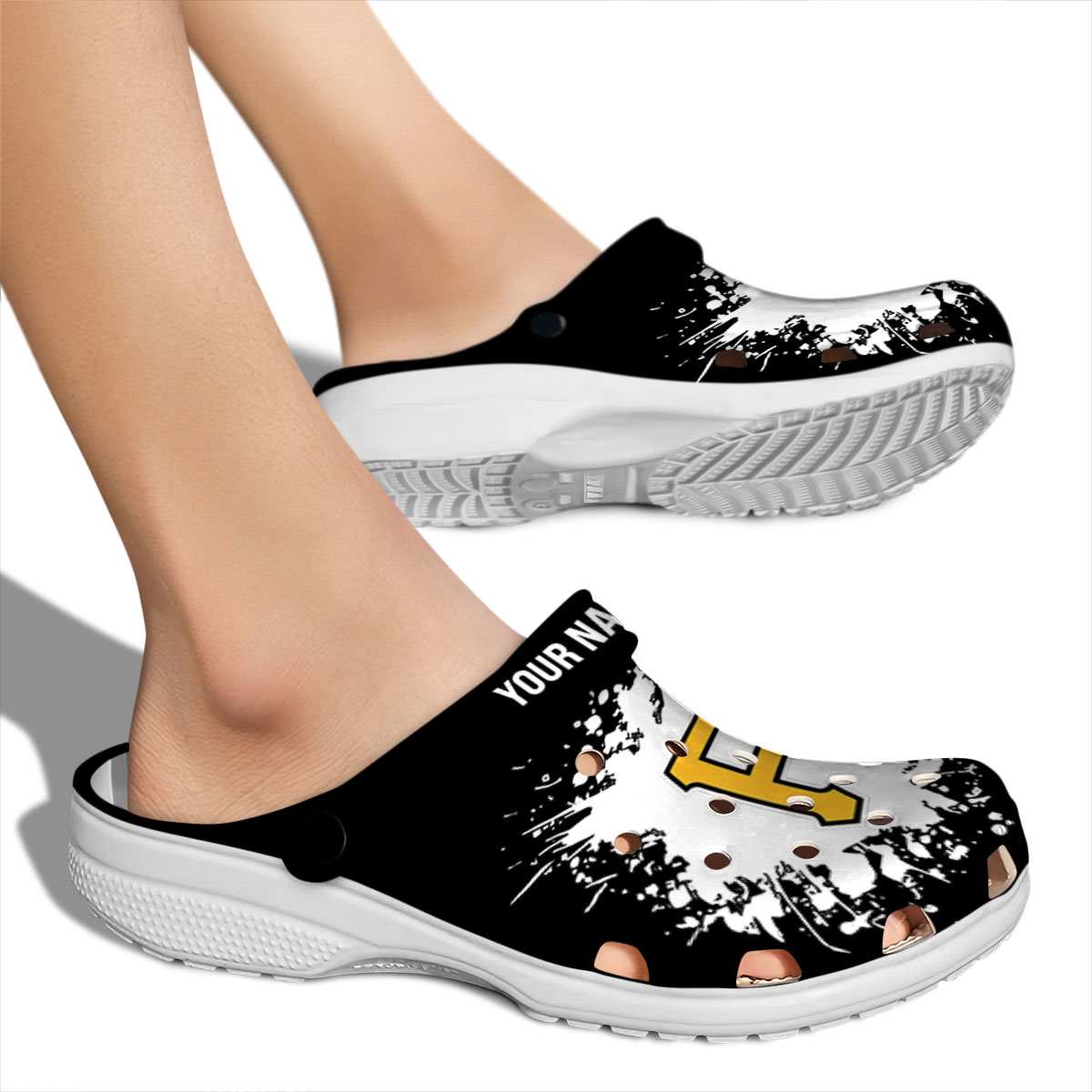 Merchidea Pittsburgh Pirates MLB Sport Crocs Crocband Clogs Shoes Comfortable For Men Women and Kids