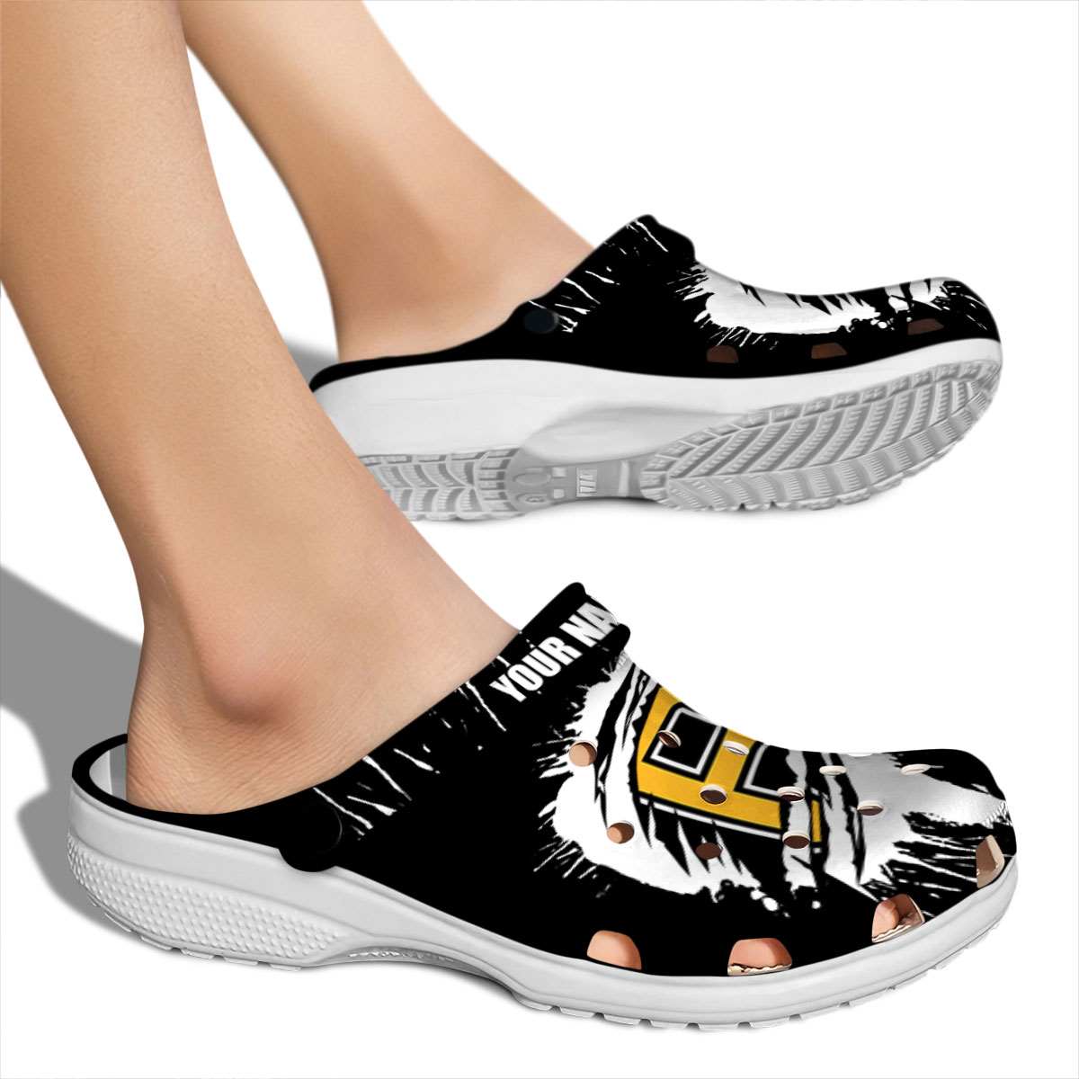 Merchidea Pittsburgh Pirates MLB Sport Crocs Crocband Clogs Shoes Comfortable For Men Women and Kids