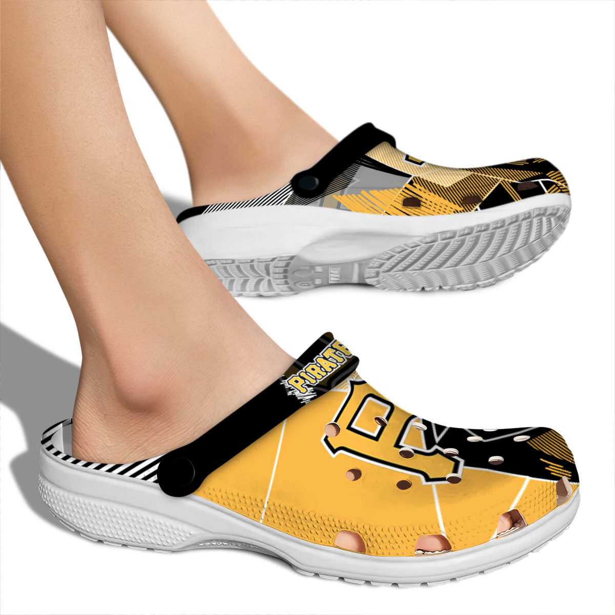 Merchidea Pittsburgh Pirates MLB Sport Crocs Crocband Clogs Shoes Comfortable For Men Women and Kids