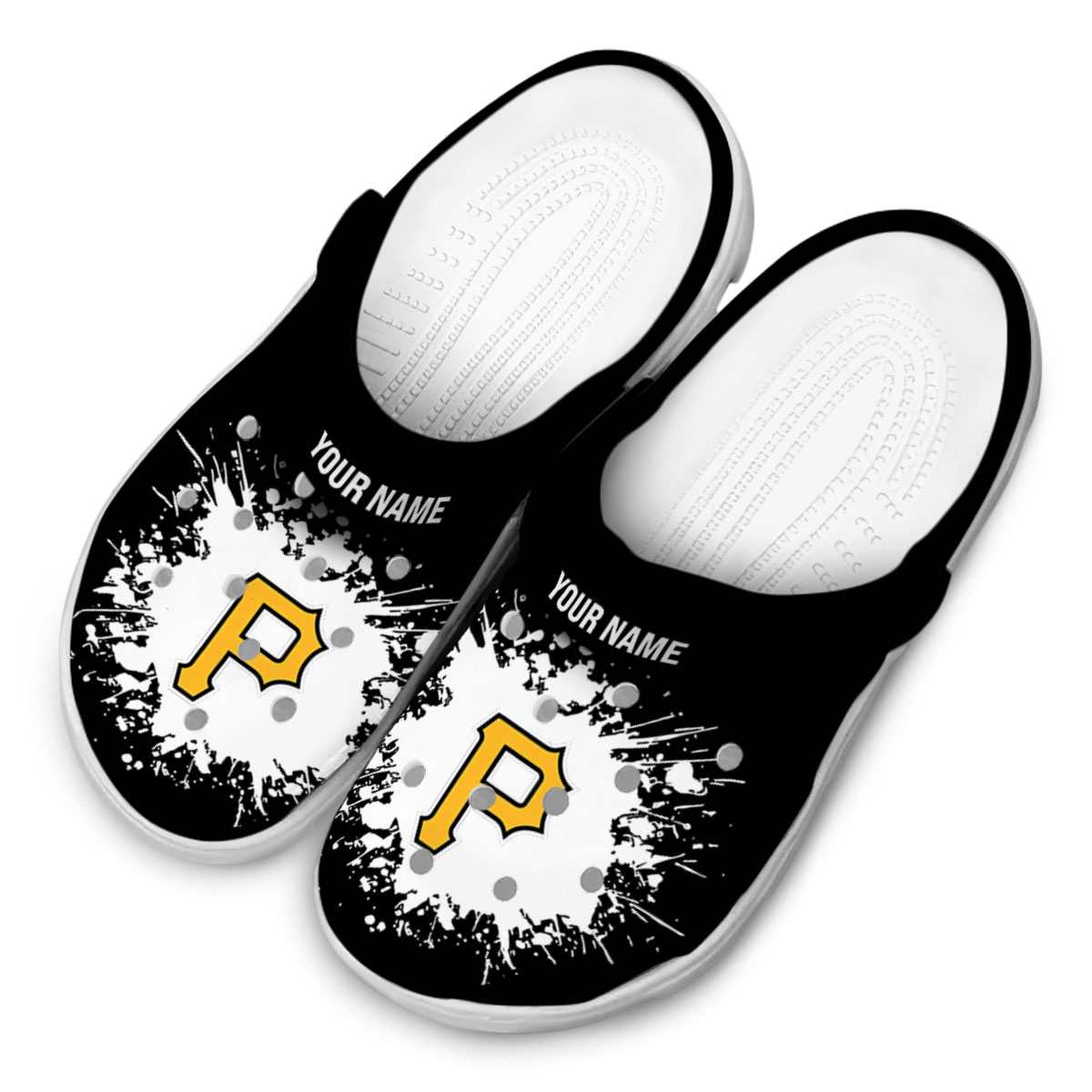 Merchidea Pittsburgh Pirates MLB Sport Crocs Crocband Clogs Shoes Comfortable For Men Women and Kids