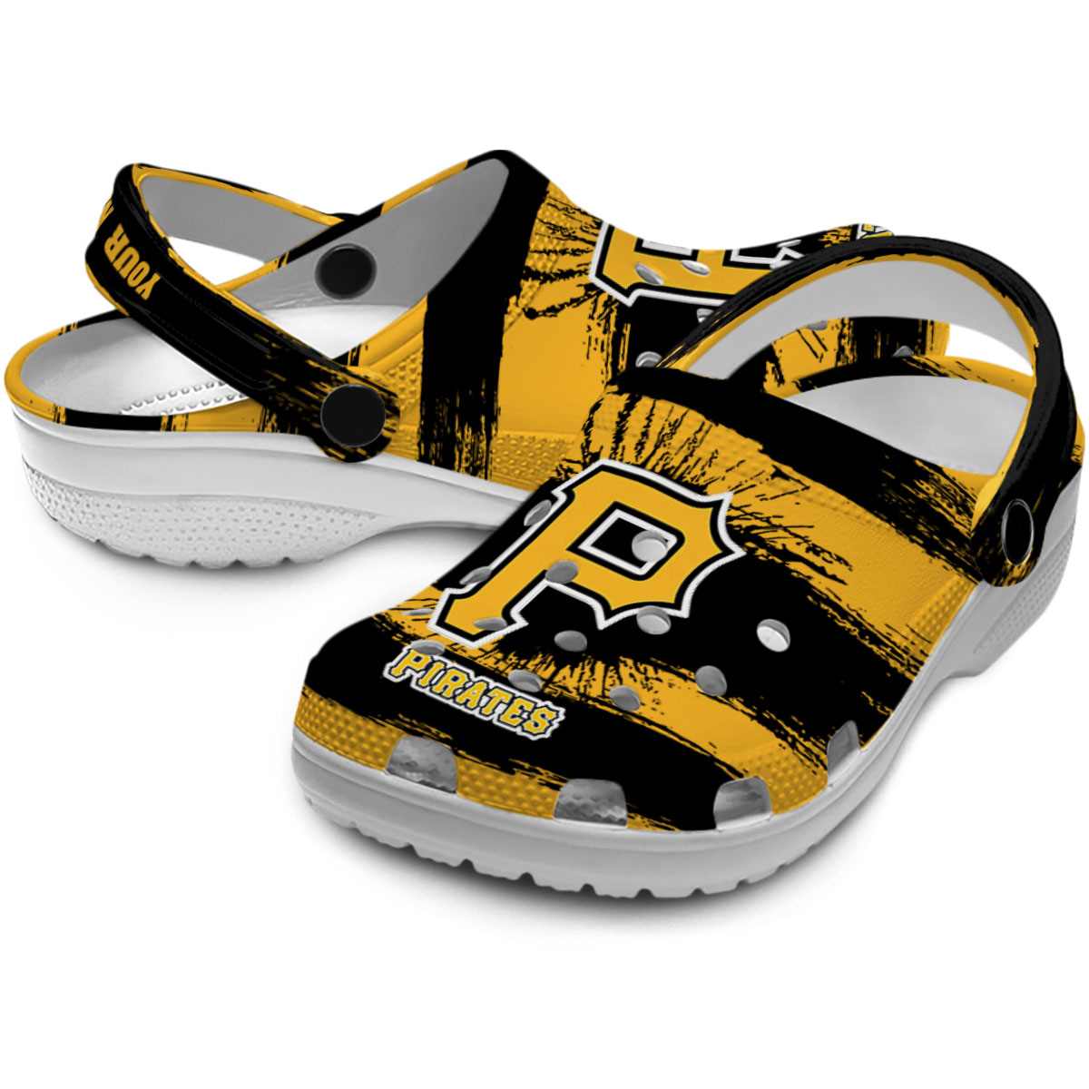 Merchidea Pittsburgh Pirates MLB Sport Crocs Crocband Clogs Shoes Comfortable For Men Women and Kids