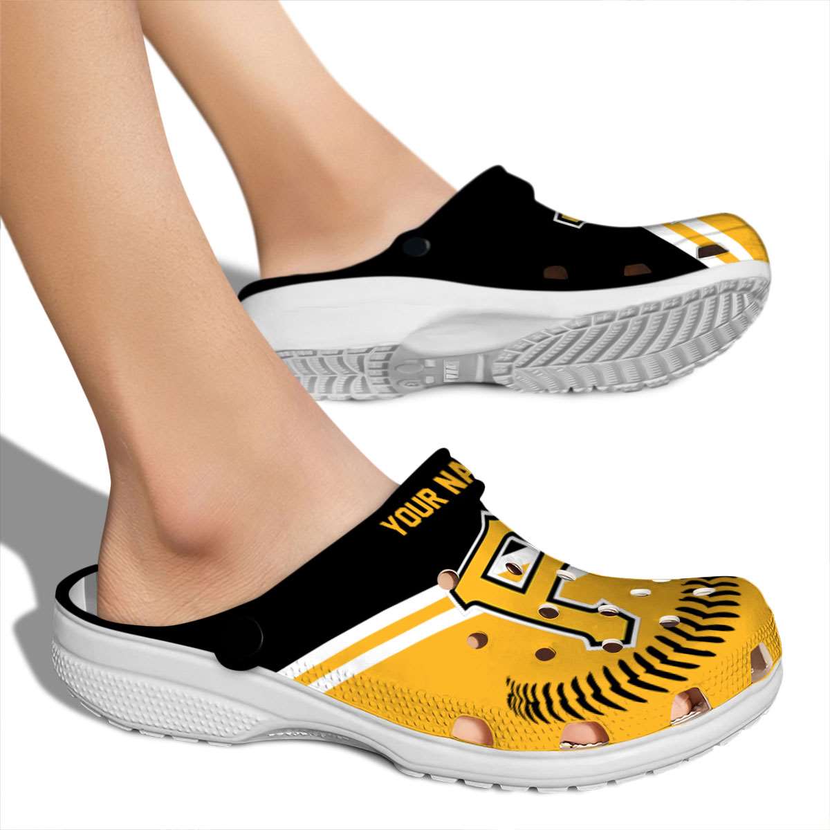 Merchidea Pittsburgh Pirates MLB Sport Crocs Crocband Clogs Shoes Comfortable For Men Women and Kids