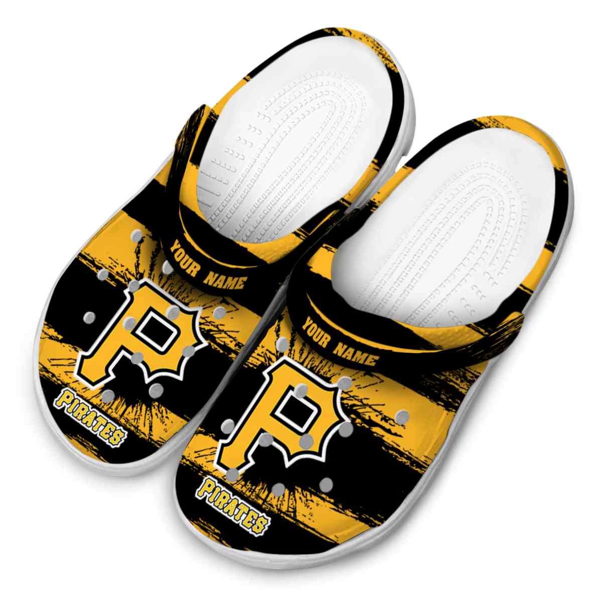 Merchidea Pittsburgh Pirates MLB Sport Crocs Crocband Clogs Shoes Comfortable For Men Women and Kids