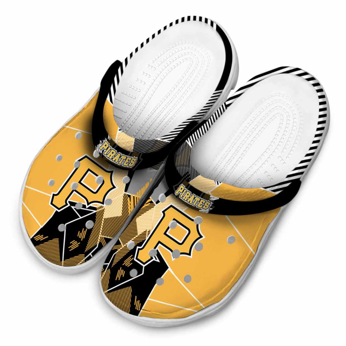 Merchidea Pittsburgh Pirates MLB Sport Crocs Crocband Clogs Shoes Comfortable For Men Women and Kids