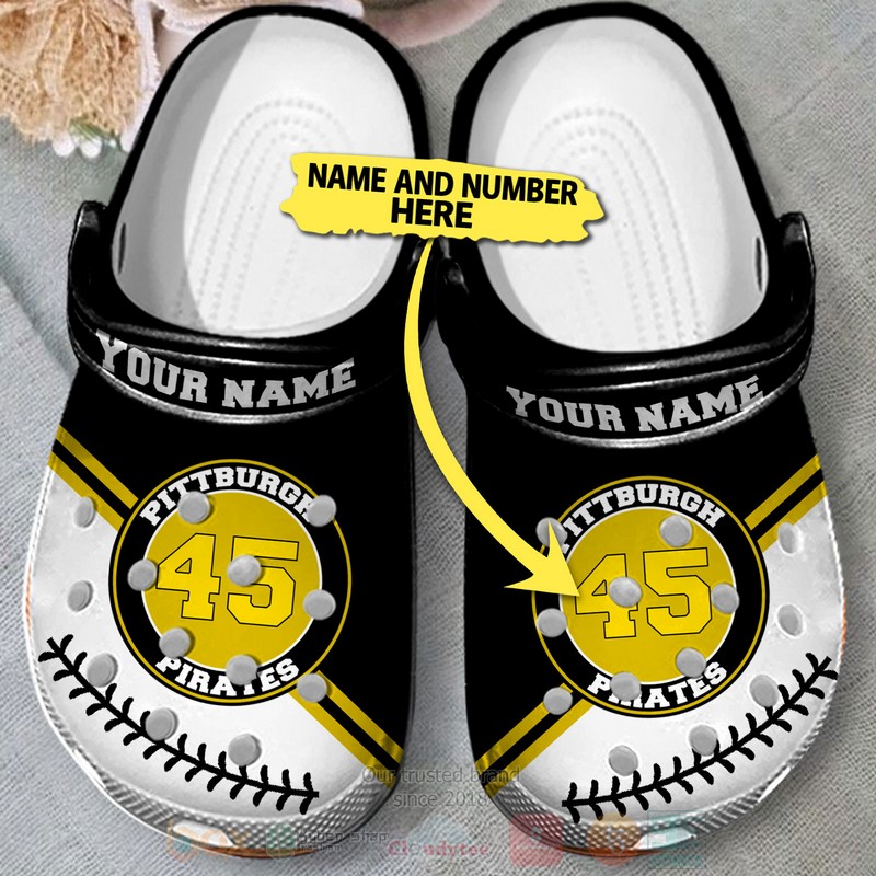Merchidea Pittsburgh Pirates MLB Sport Crocs Crocband Clogs Shoes Comfortable For Men Women and Kids