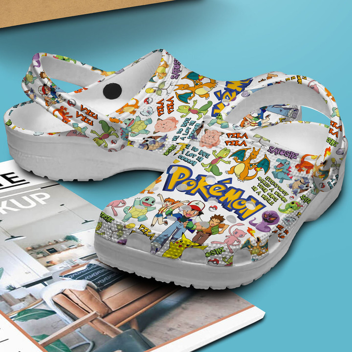 Merchidea Pokemon Anime Crocs Crocband Clogs Shoes Comfortable For Men Women and Kids