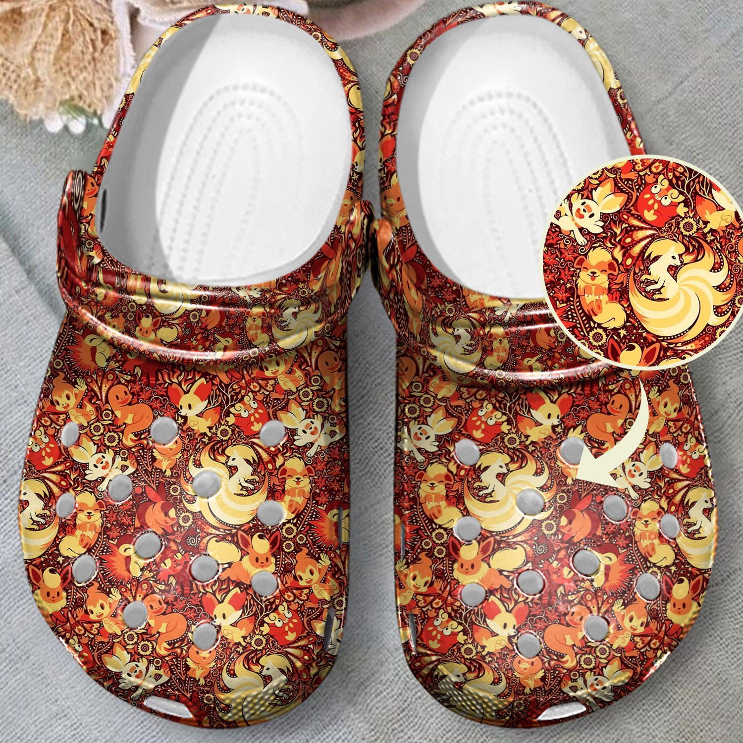 Merchidea Pokemon Anime Crocs Crocband Clogs Shoes Comfortable For Men Women and Kids