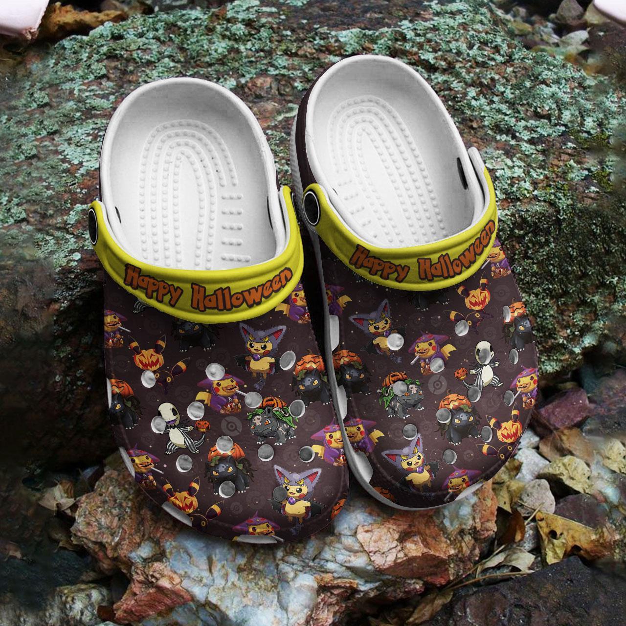 Merchidea Pokemon Anime Crocs Crocband Clogs Shoes Comfortable For Men Women and Kids