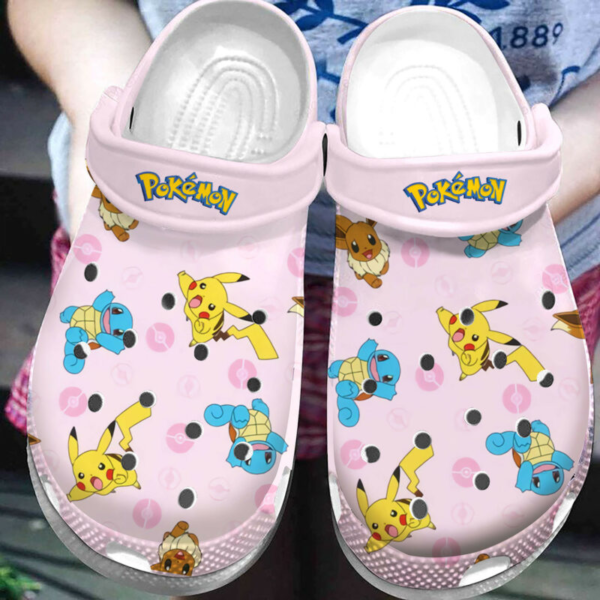 Merchidea Pokemon Anime Crocs Crocband Clogs Shoes Comfortable For Men Women and Kids