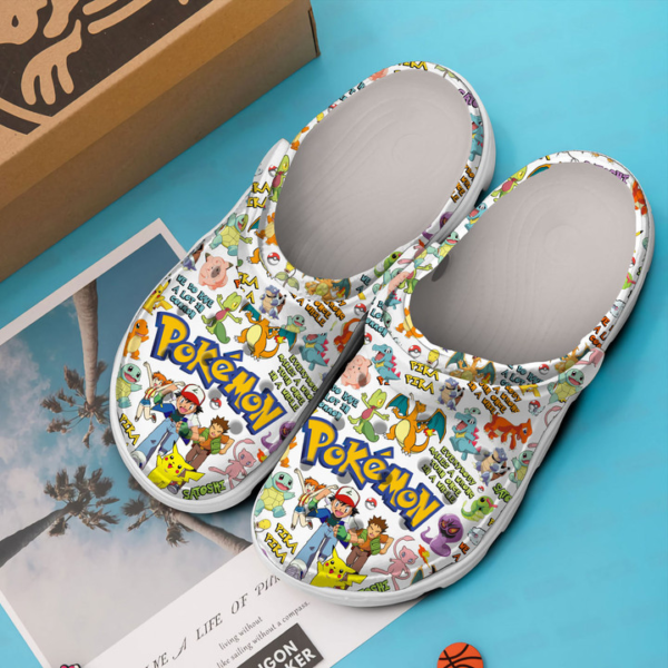 Merchidea Pokemon Anime Crocs Crocband Clogs Shoes Comfortable For Men Women and Kids