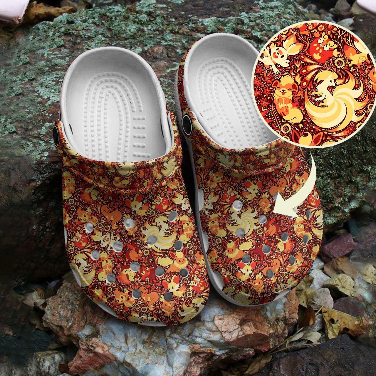 Merchidea Pokemon Anime Crocs Crocband Clogs Shoes Comfortable For Men Women and Kids