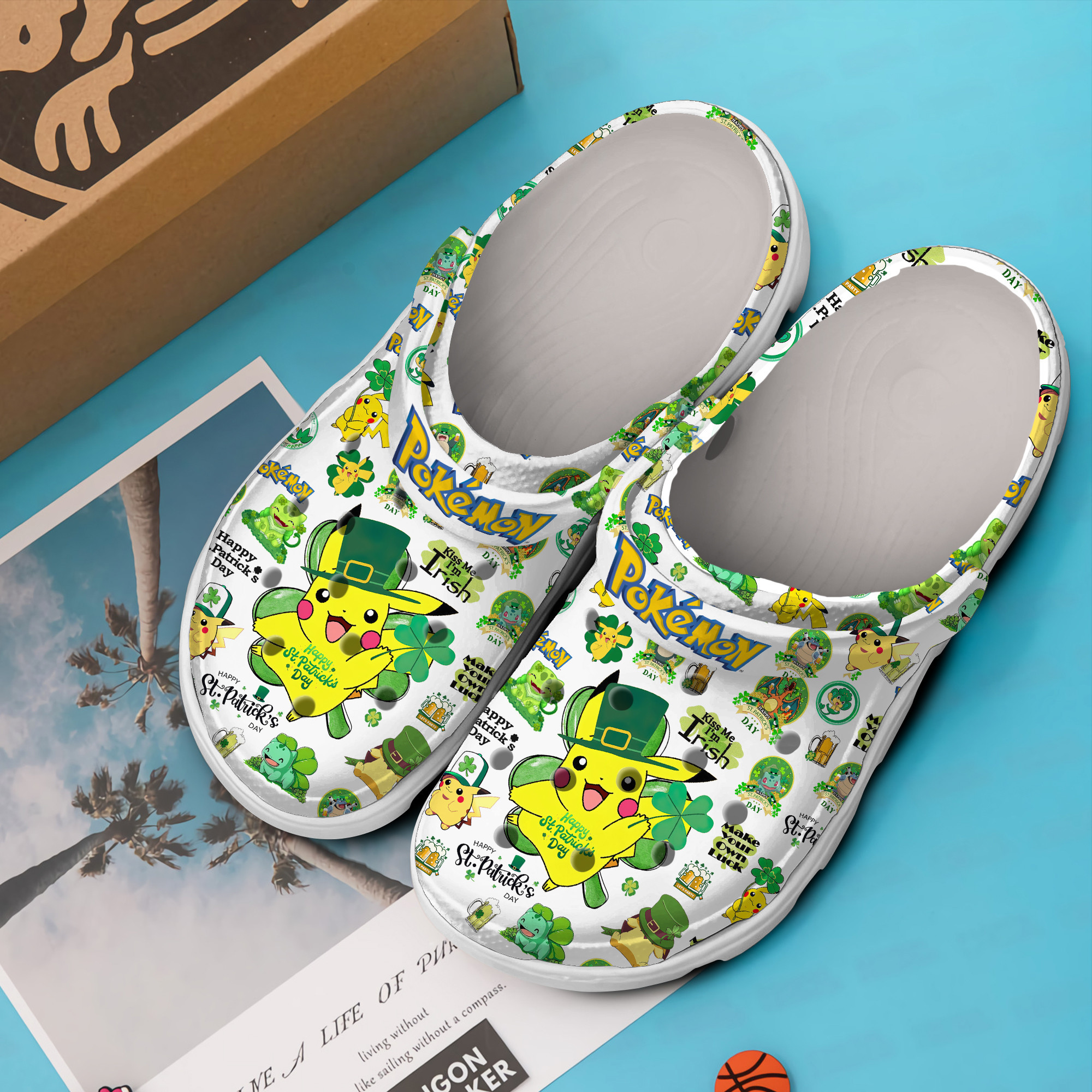 Merchidea Pokemon Cartoon Crocs Crocband Clogs Shoes Comfortable For Men Women and Kids