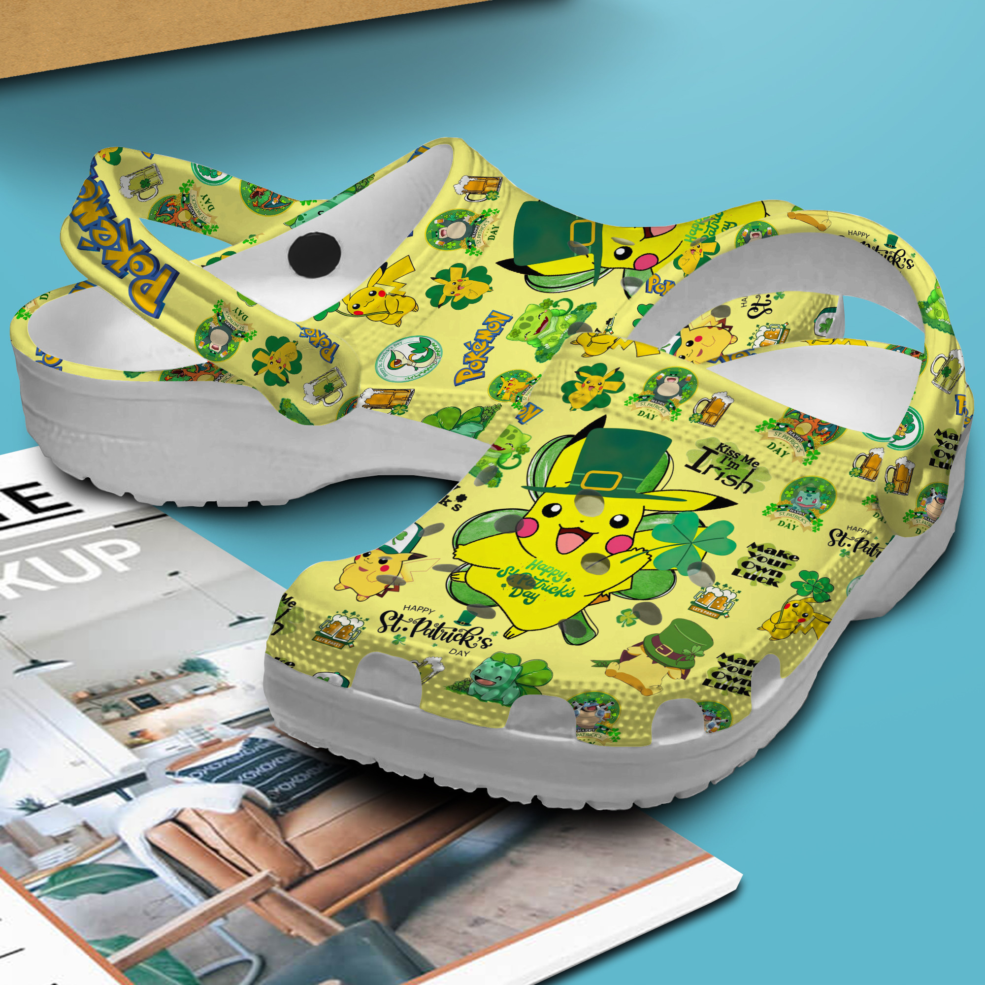 Merchidea Pokemon Cartoon Crocs Crocband Clogs Shoes Comfortable For Men Women and Kids