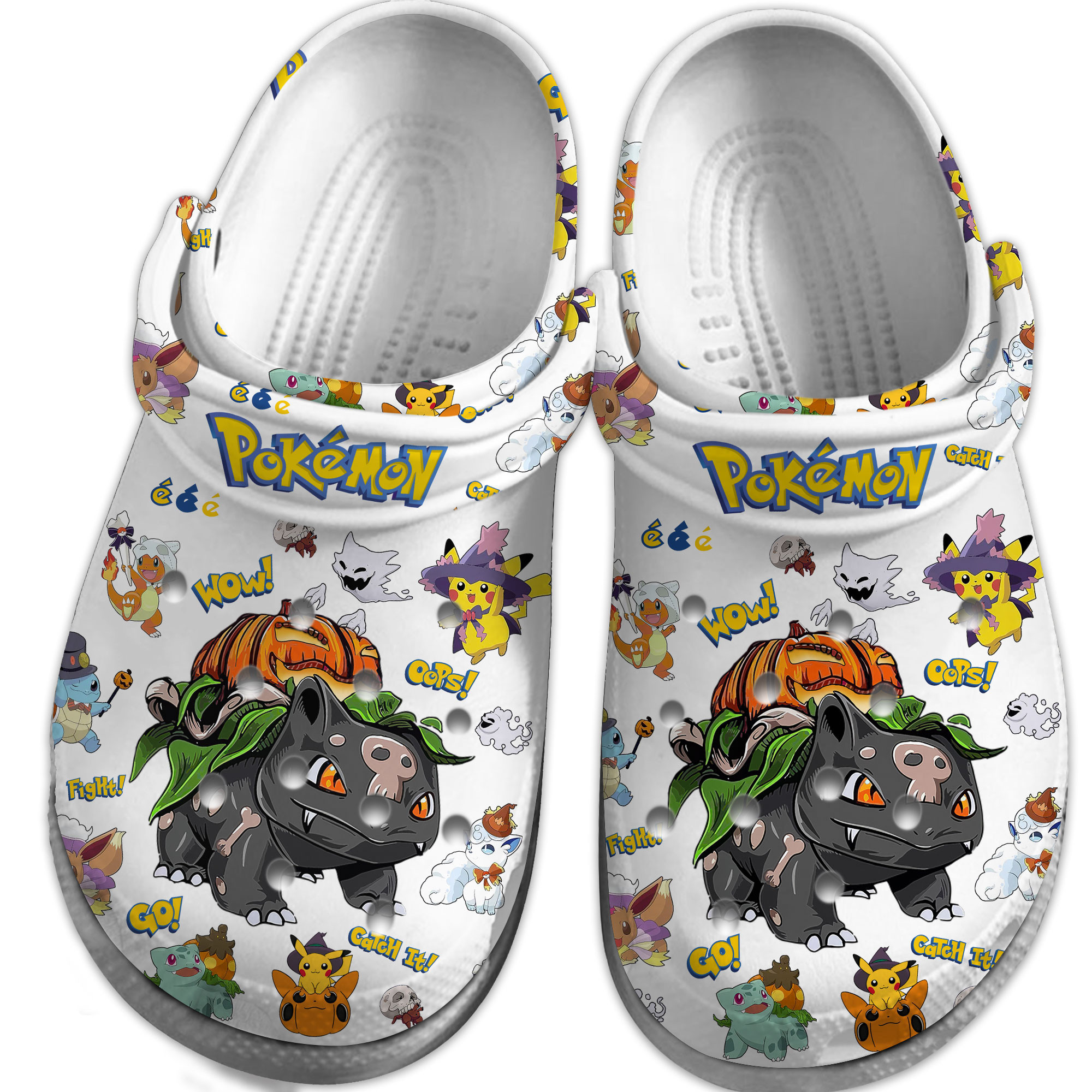 Merchidea Pokemon Cartoon Crocs Crocband Clogs Shoes Comfortable For Men Women and Kids
