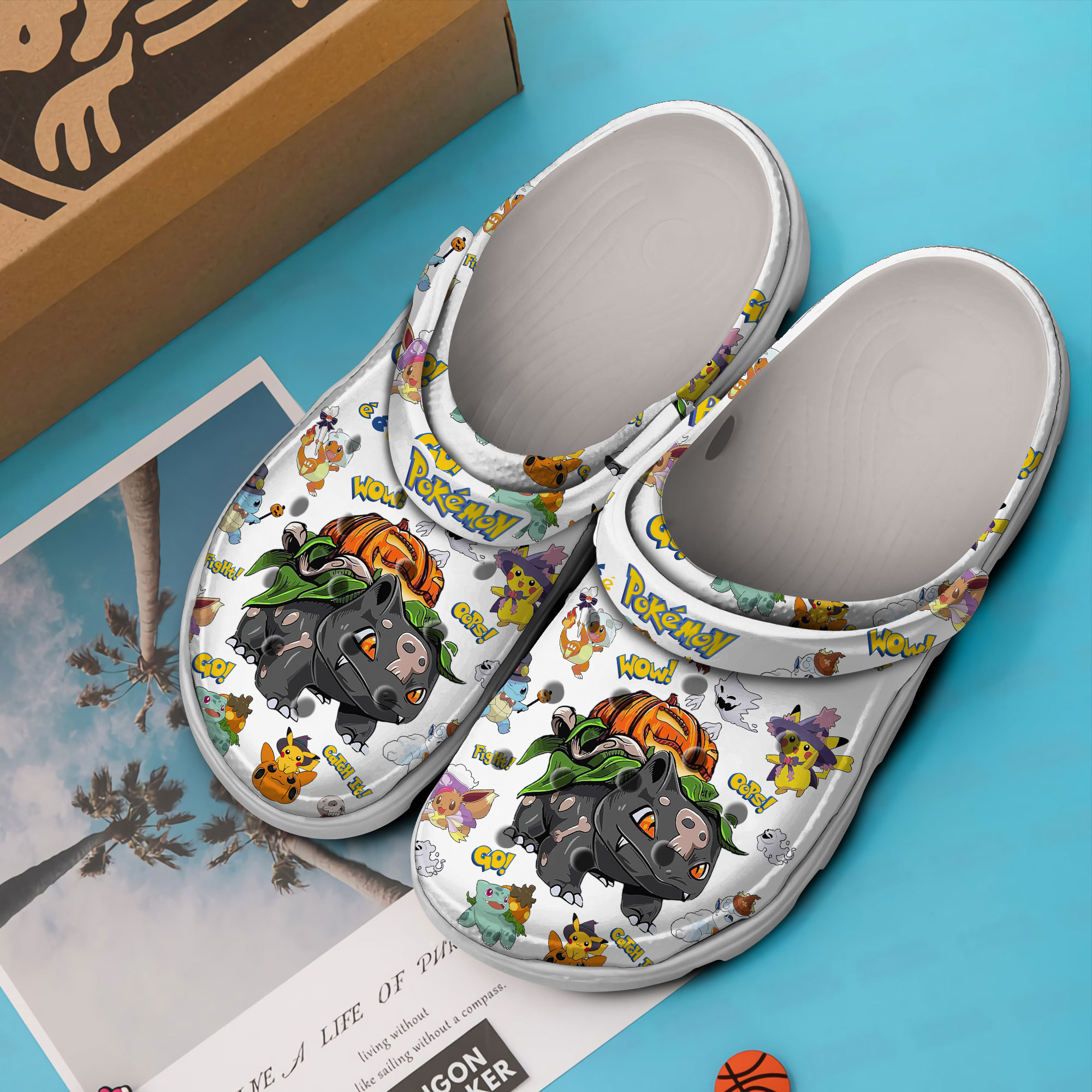 Merchidea Pokemon Cartoon Crocs Crocband Clogs Shoes Comfortable For Men Women and Kids