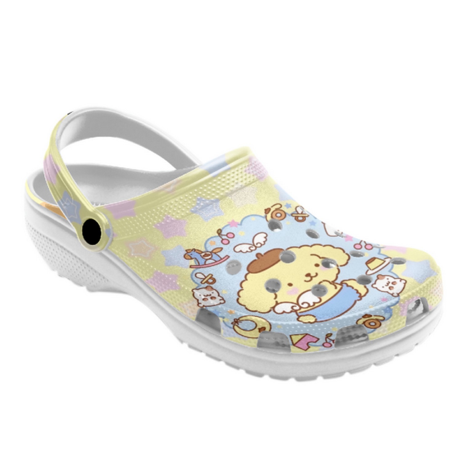 Merchidea Pompompurin Cartoon Crocs Crocband Clogs Shoes Comfortable For Men Women and Kids