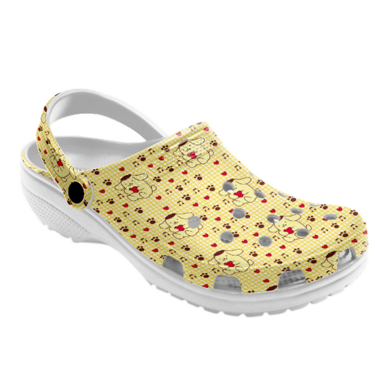 Merchidea Pompompurin Cartoon Crocs Crocband Clogs Shoes Comfortable For Men Women and Kids