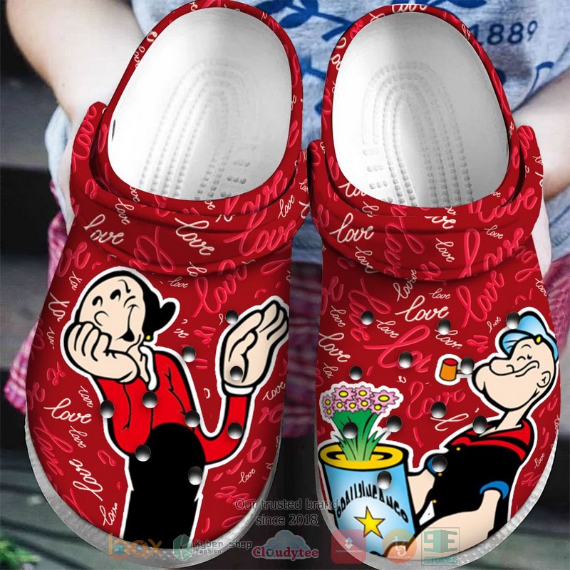 Merchidea Popeye the Sailor TV Series Crocs Crocband Clogs Shoes Comfortable For Men Women and Kids