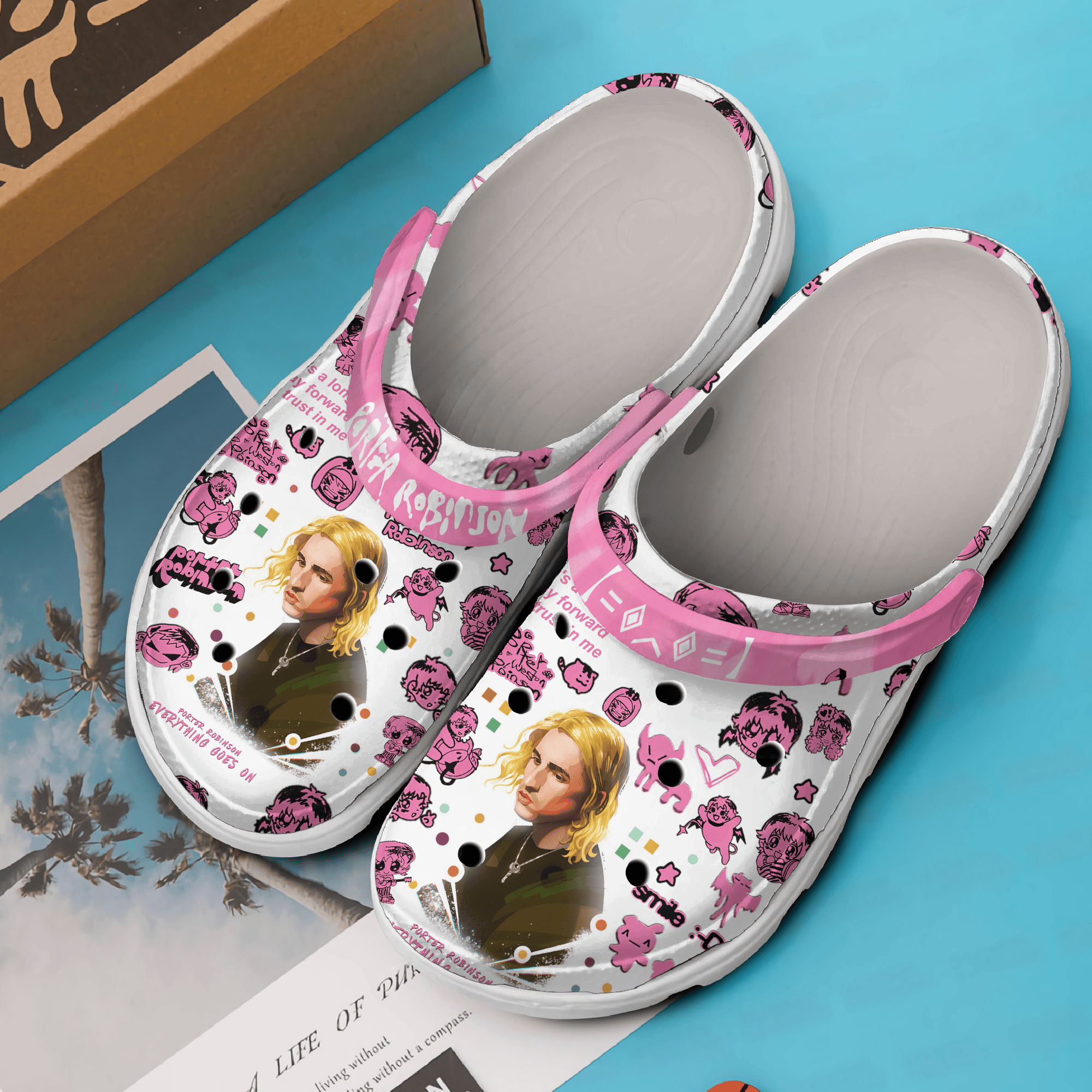 Merchidea Porter Robinson Music Crocs Crocband Clogs Shoes Comfortable For Men Women and Kids