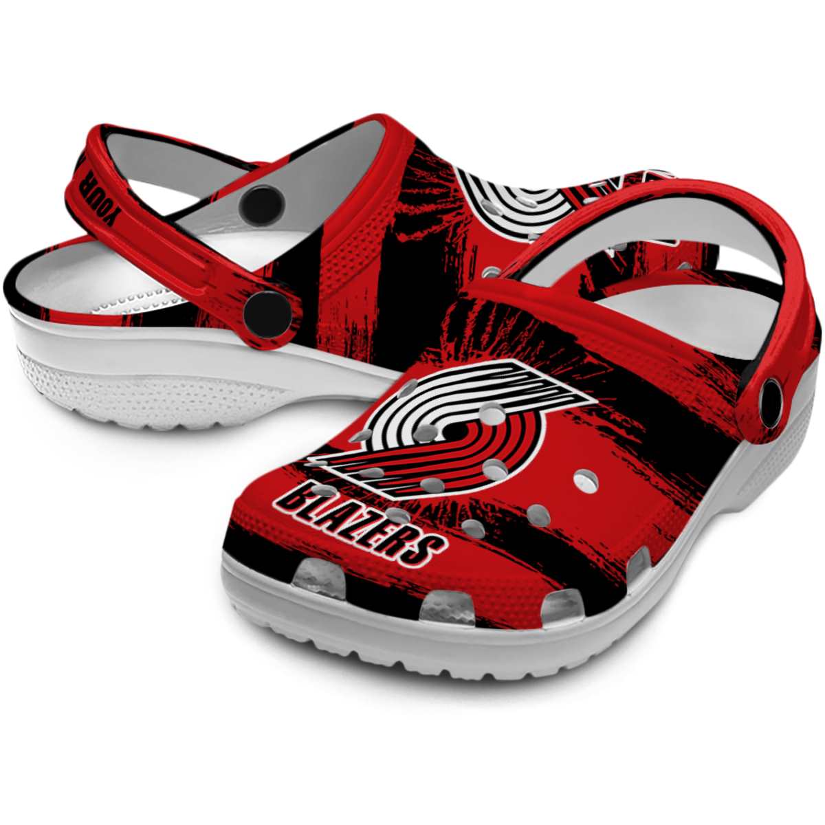 Merchidea Portland Trail Blazers NBA Sport Crocs Crocband Clogs Shoes Comfortable For Men Women and Kids