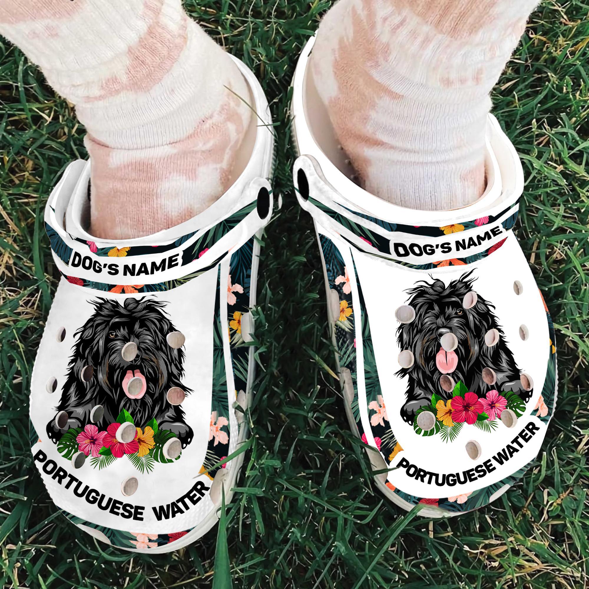 Merchidea Portuguese Water Dog Crocs Crocband Clogs Shoes Comfortable For Men Women and Kids