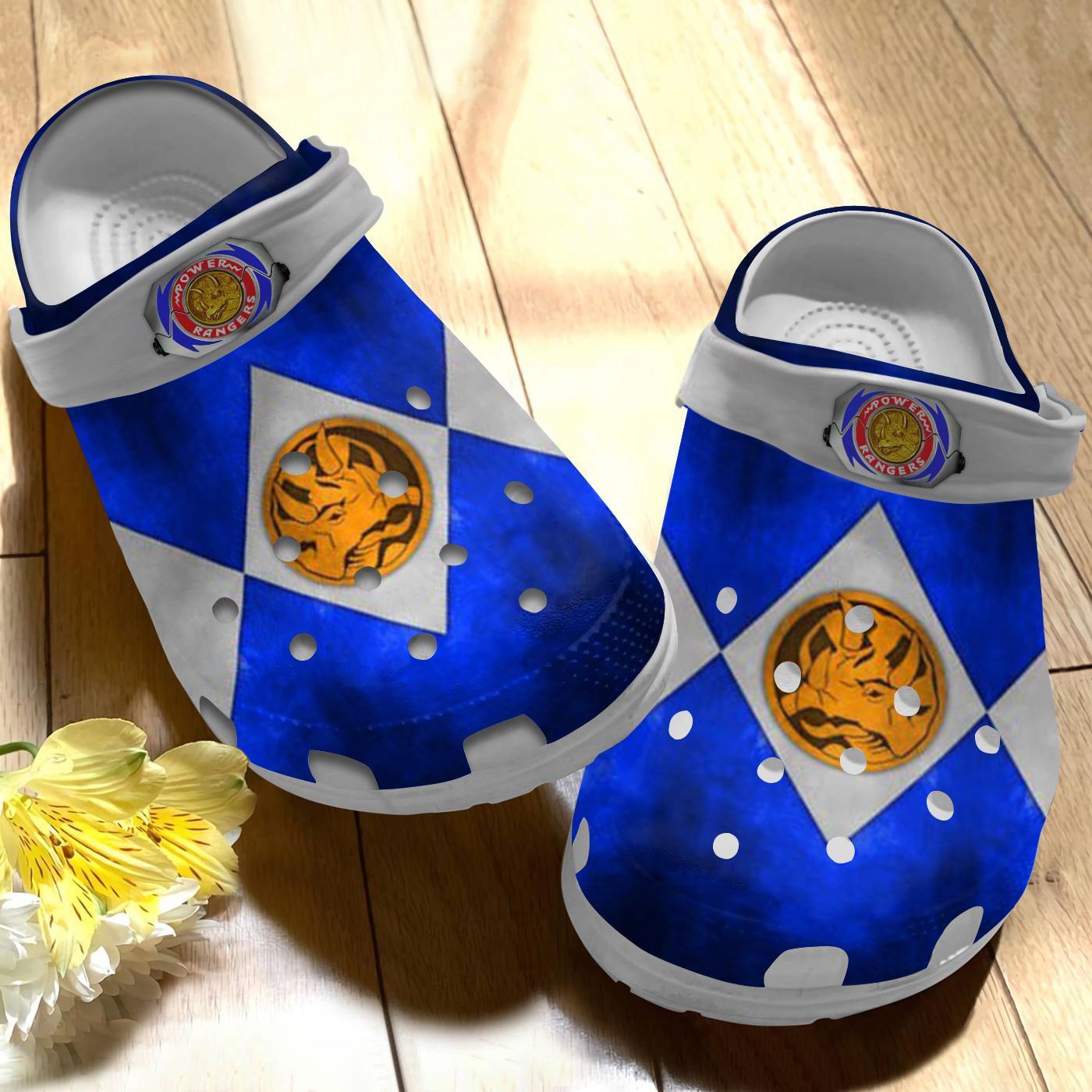 Merchidea Power Rangers Dino Thunder Movie Crocs Crocband Clogs Shoes Comfortable For Men Women and Kids