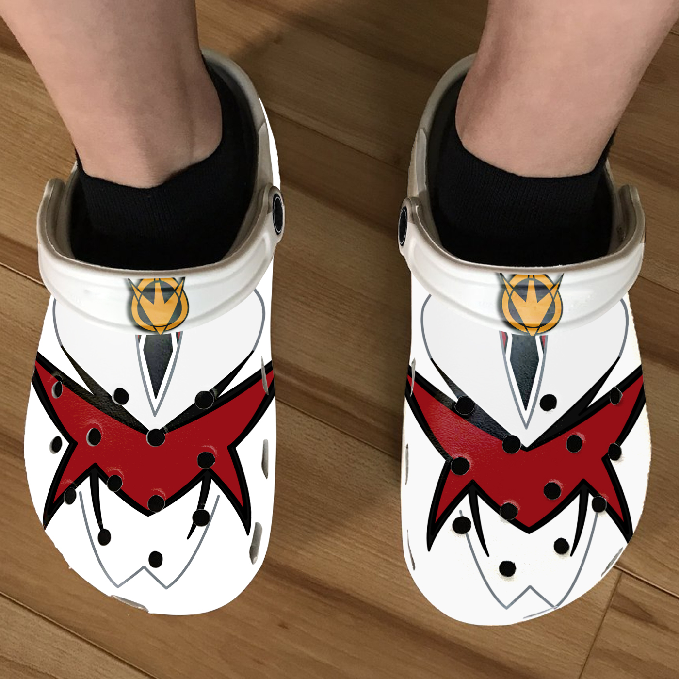 Merchidea Power Rangers Movie Crocs Crocband Clogs Shoes Comfortable For Men Women and Kids