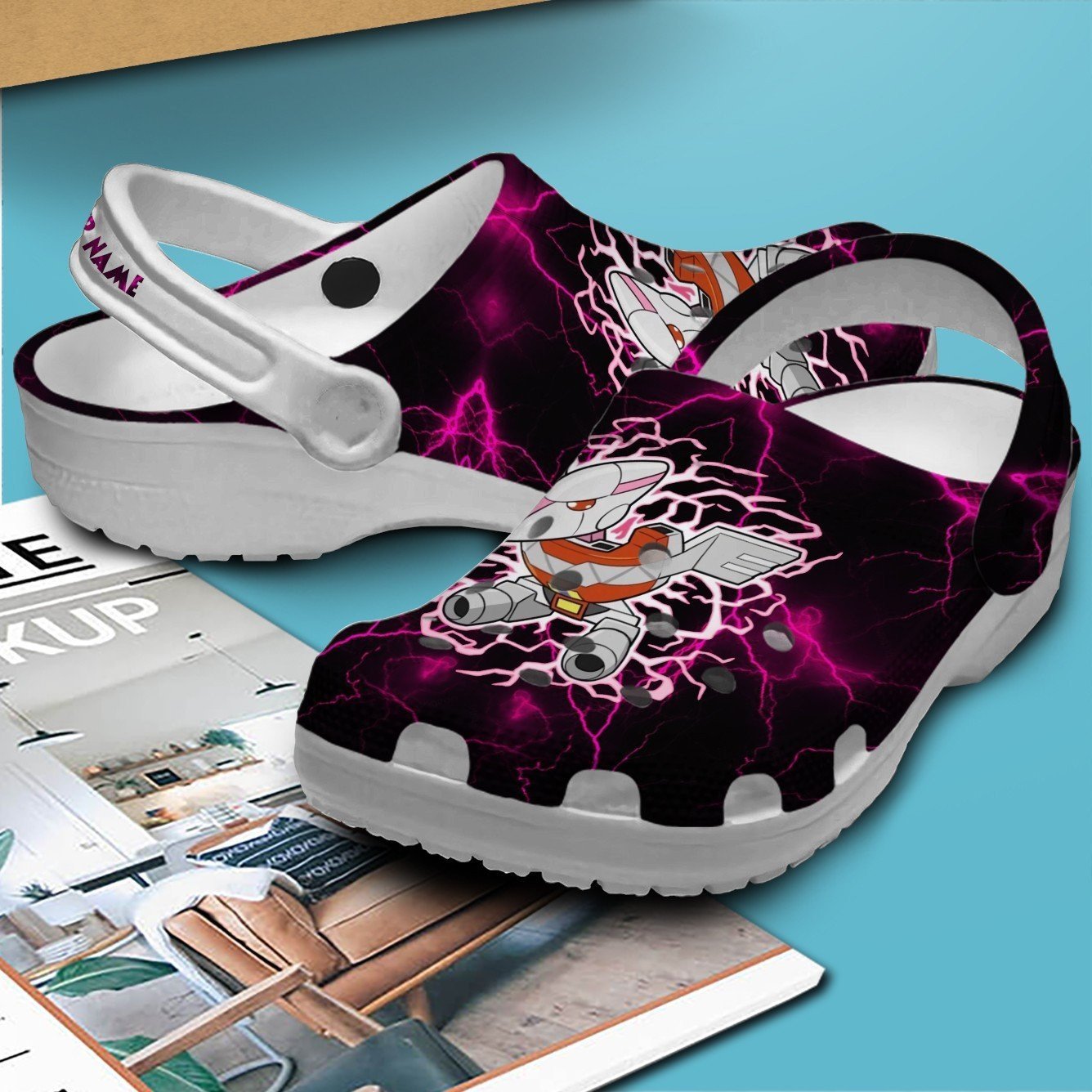 Merchidea Power Rangers Movie Crocs Crocband Clogs Shoes Comfortable For Men Women and Kids