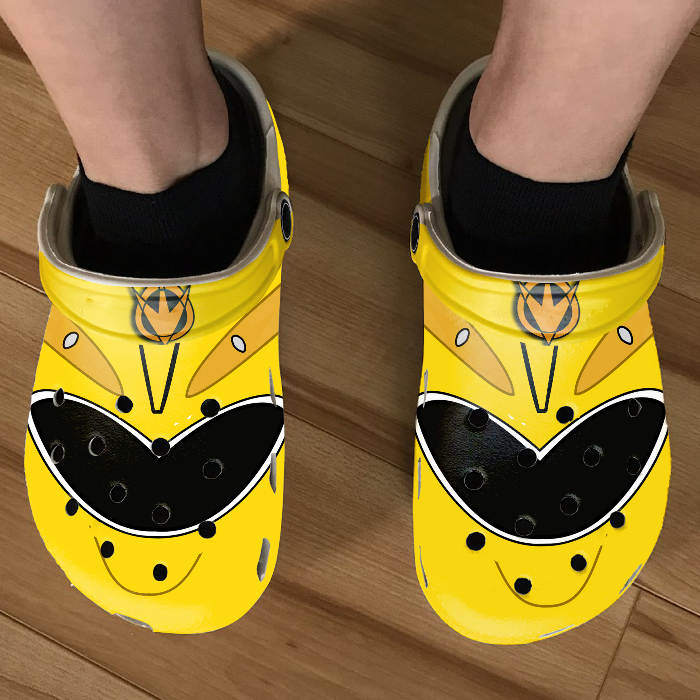 Merchidea Power Rangers Movie Crocs Crocband Clogs Shoes Comfortable For Men Women and Kids