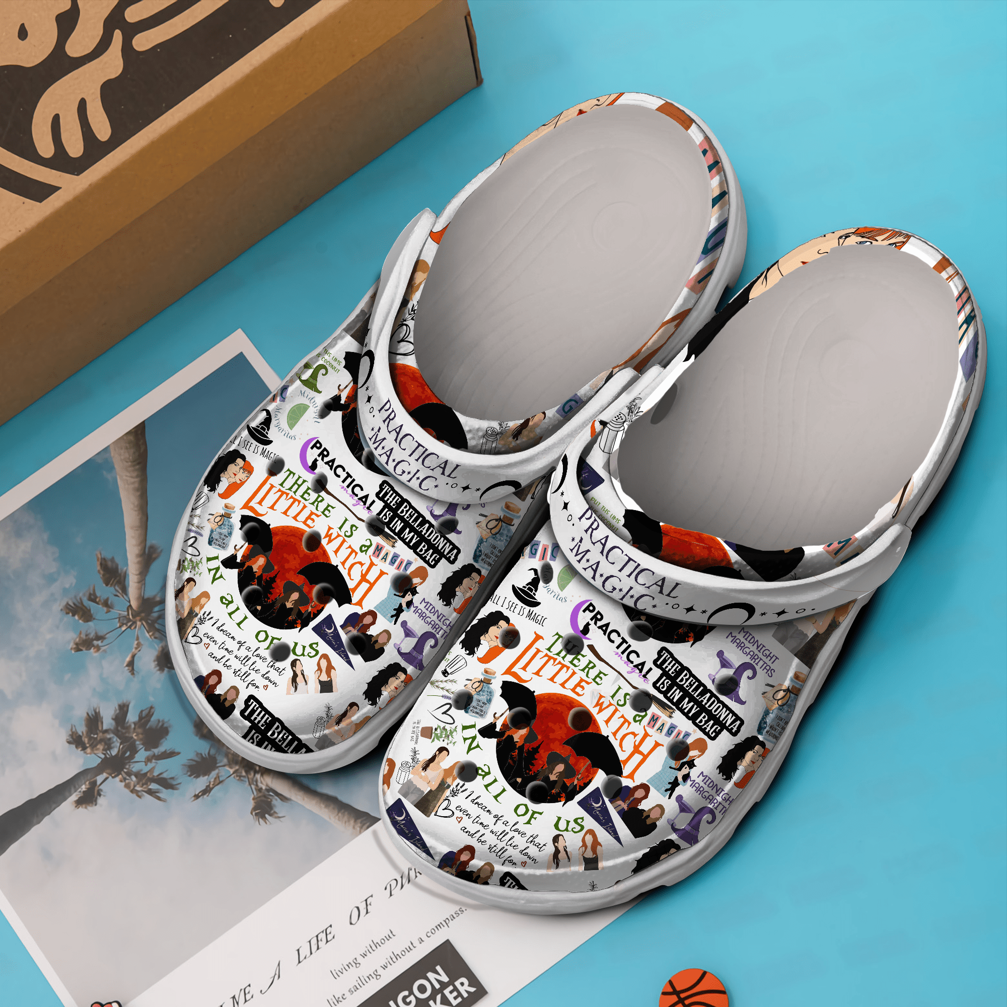 Merchidea Practical Magic Movie Crocs Crocband Clogs Shoes Comfortable For Men Women and Kids