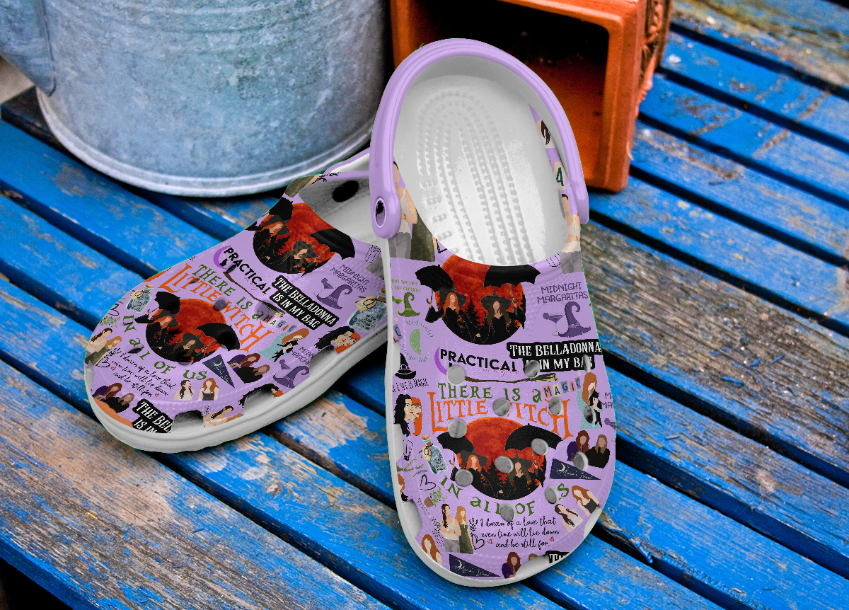 Merchidea Practical Magic Movie Crocs Crocband Clogs Shoes Comfortable For Men Women and Kids