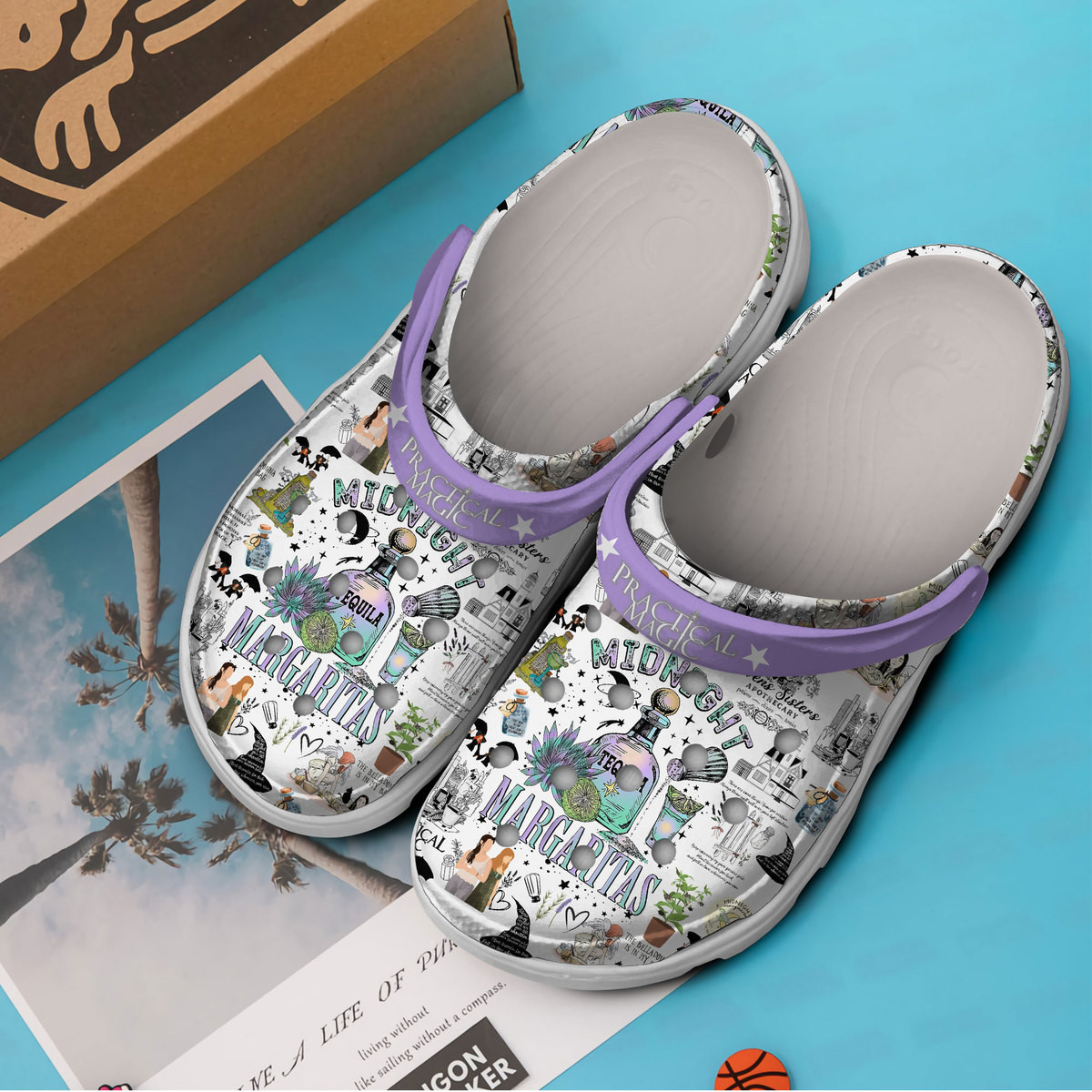 Merchidea Practical Magic Movie Crocs Crocband Clogs Shoes Comfortable For Men Women and Kids