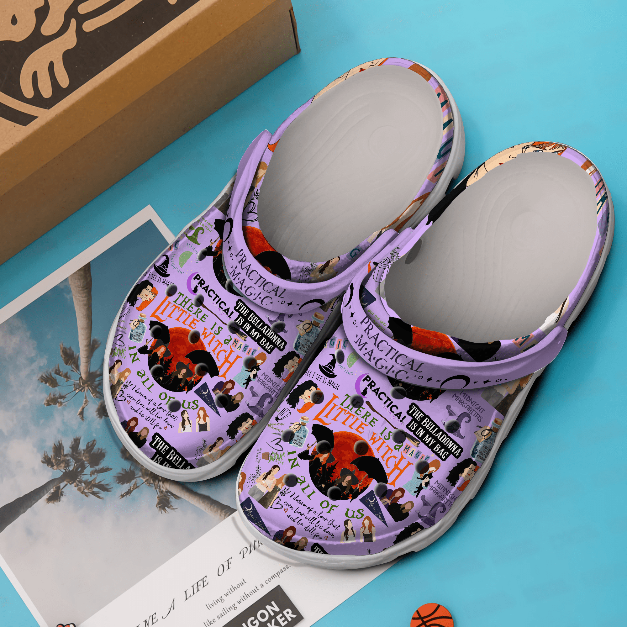 Merchidea Practical Magic Movie Crocs Crocband Clogs Shoes Comfortable For Men Women and Kids