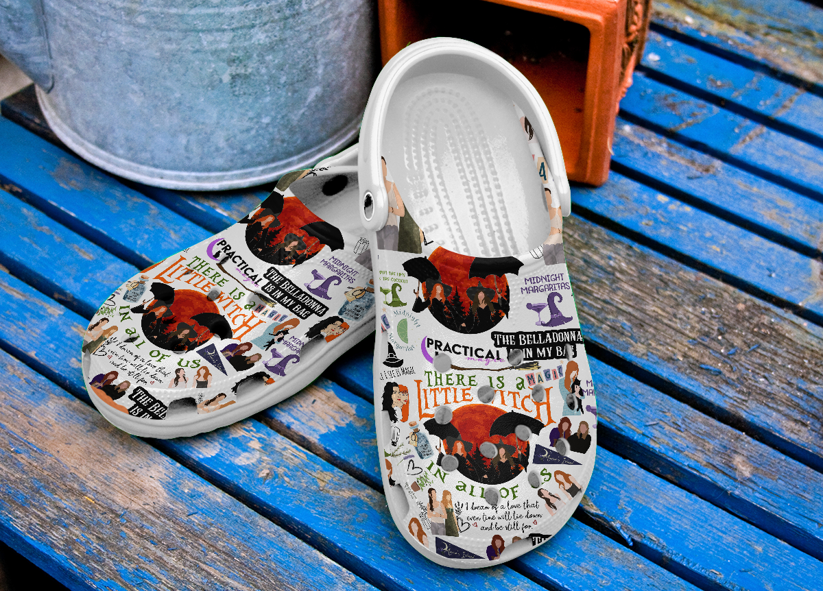 Merchidea Practical Magic Movie Crocs Crocband Clogs Shoes Comfortable For Men Women and Kids
