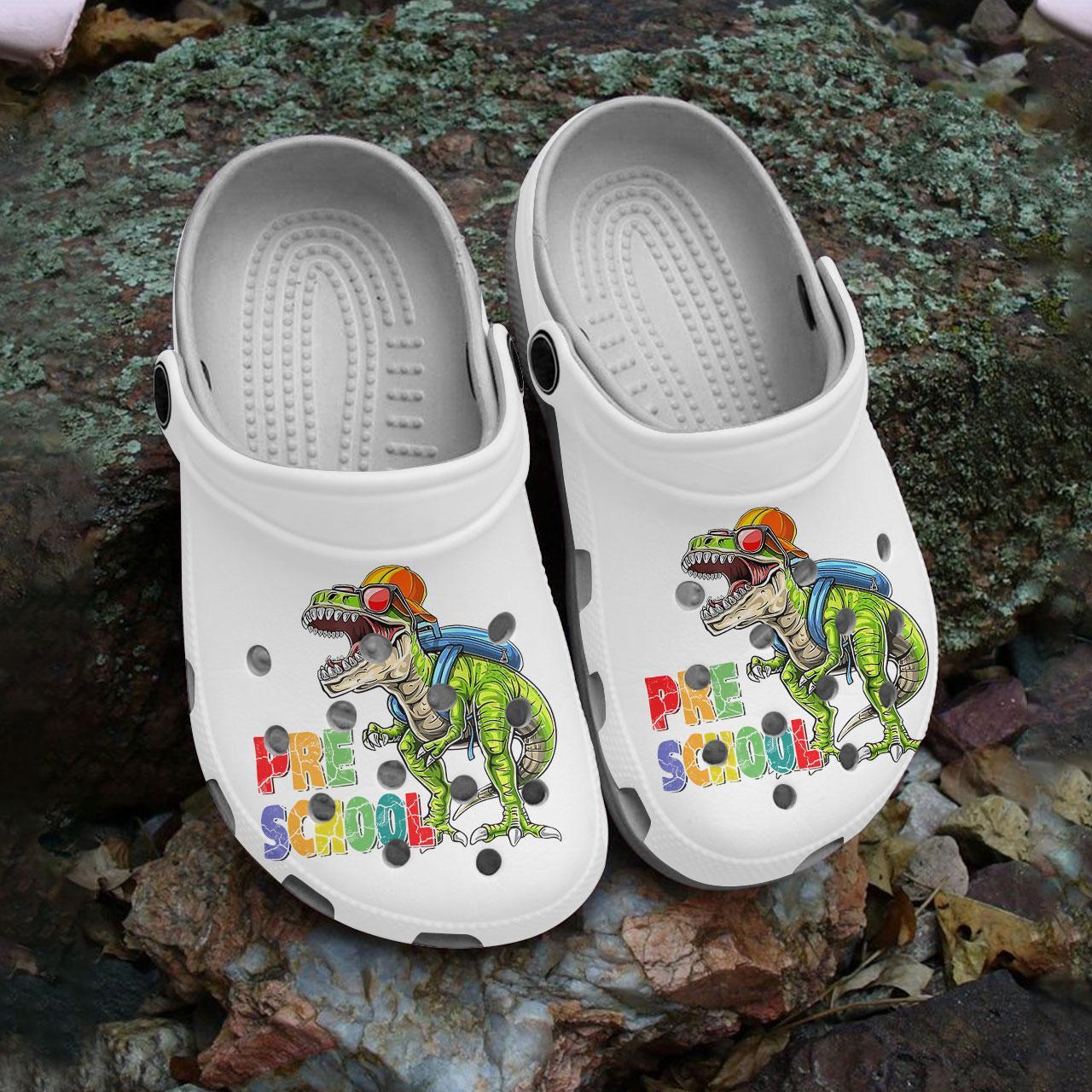Merchidea Pre School Dinosaur Crocs Crocband Clogs Shoes Comfortable For Men Women and Kids
