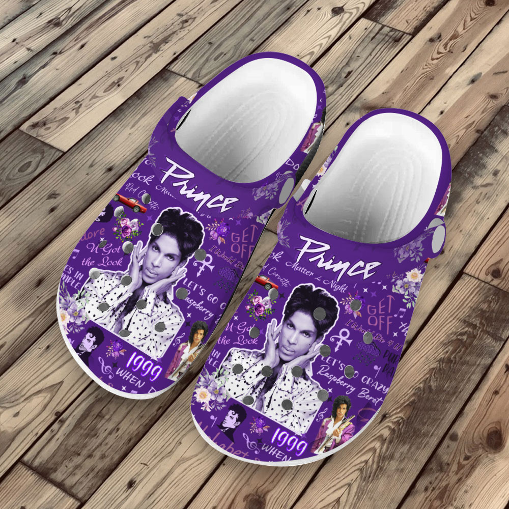 Merchidea Premium Prince Music Crocs Crocband Clogs Shoes For Men Women and Kids