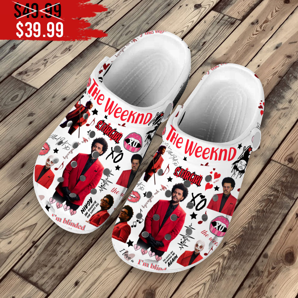 Merchidea Premium The Weeknd Music Crocs Crocband Clogs Shoes For Men Women and Kids