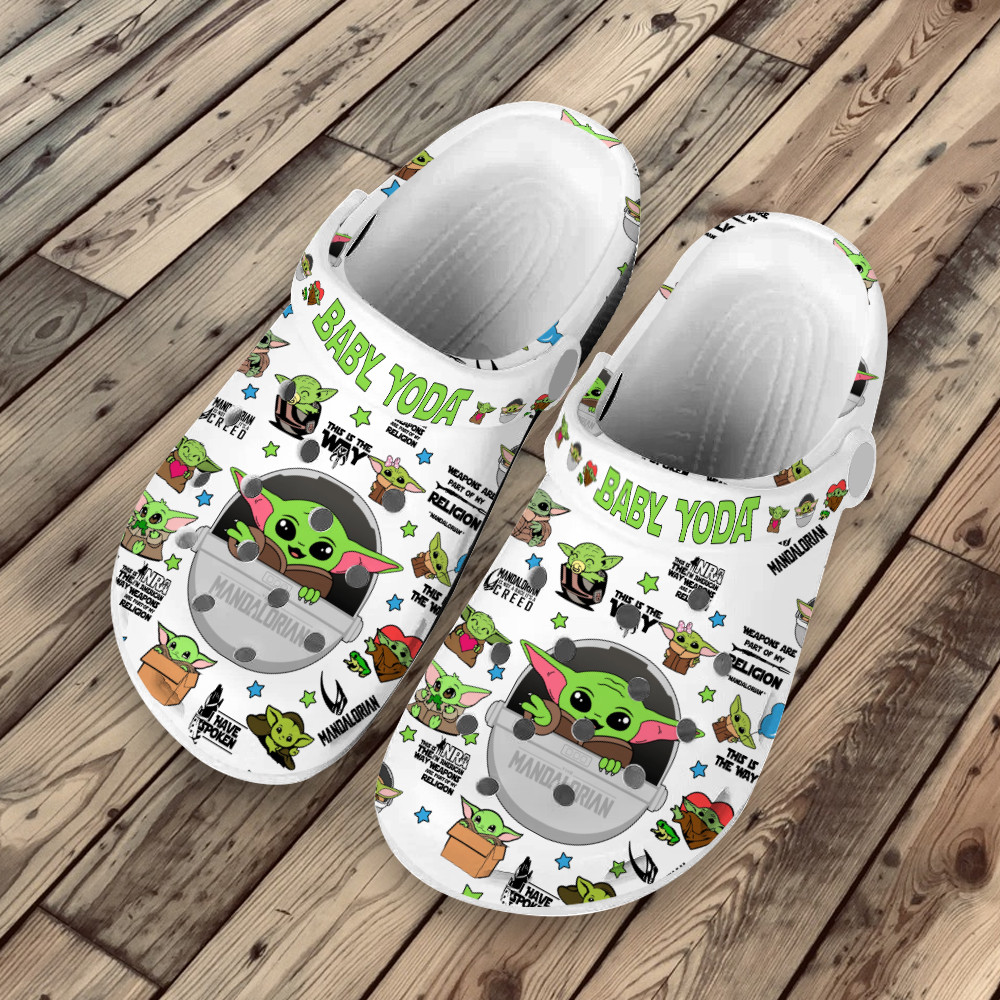 Merchidea Premium Yoda Star Wars Movie Crocs Crocband Clogs Shoes For Men Women and Kids
